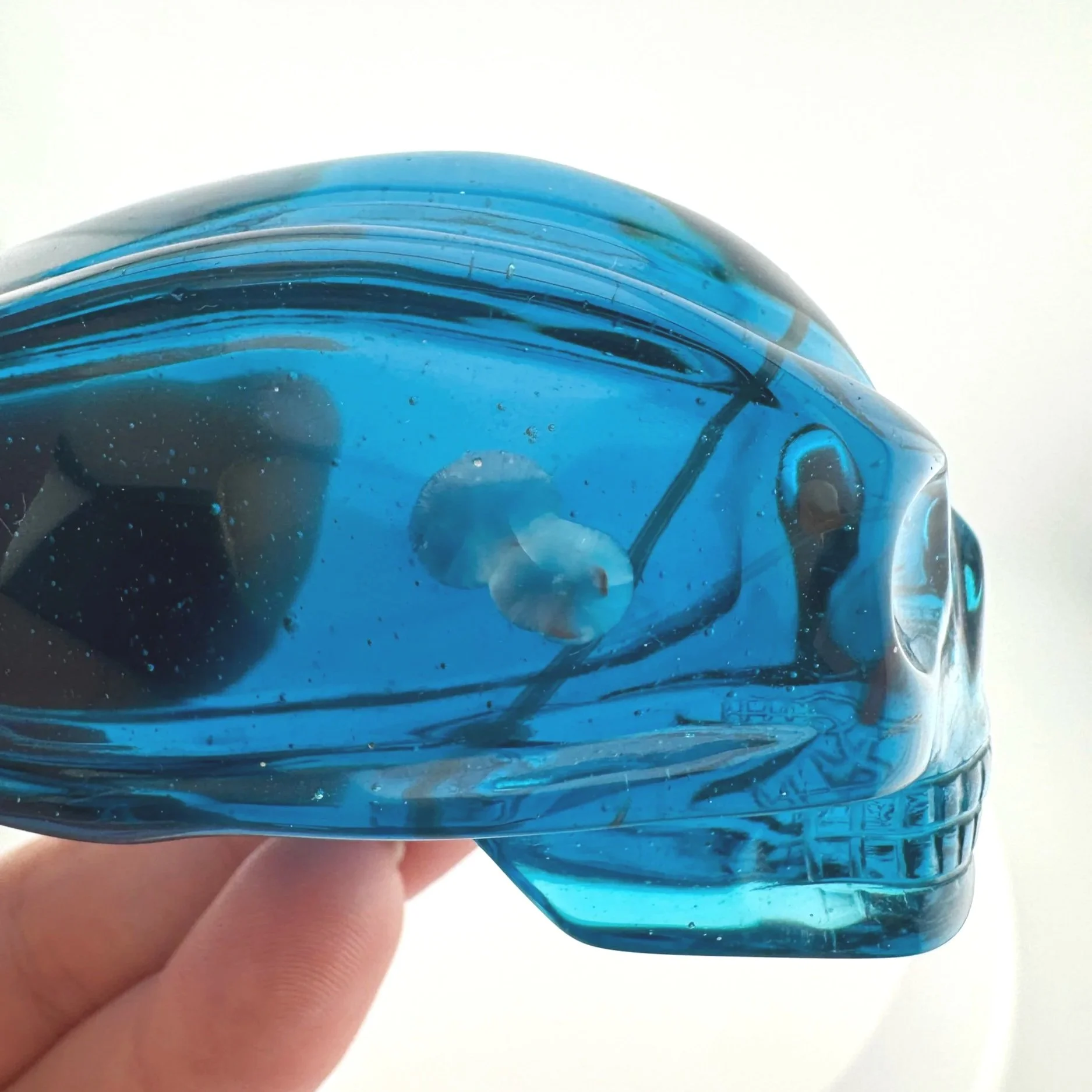 Leandro de Souza Blue Obsidian Traveler Skull