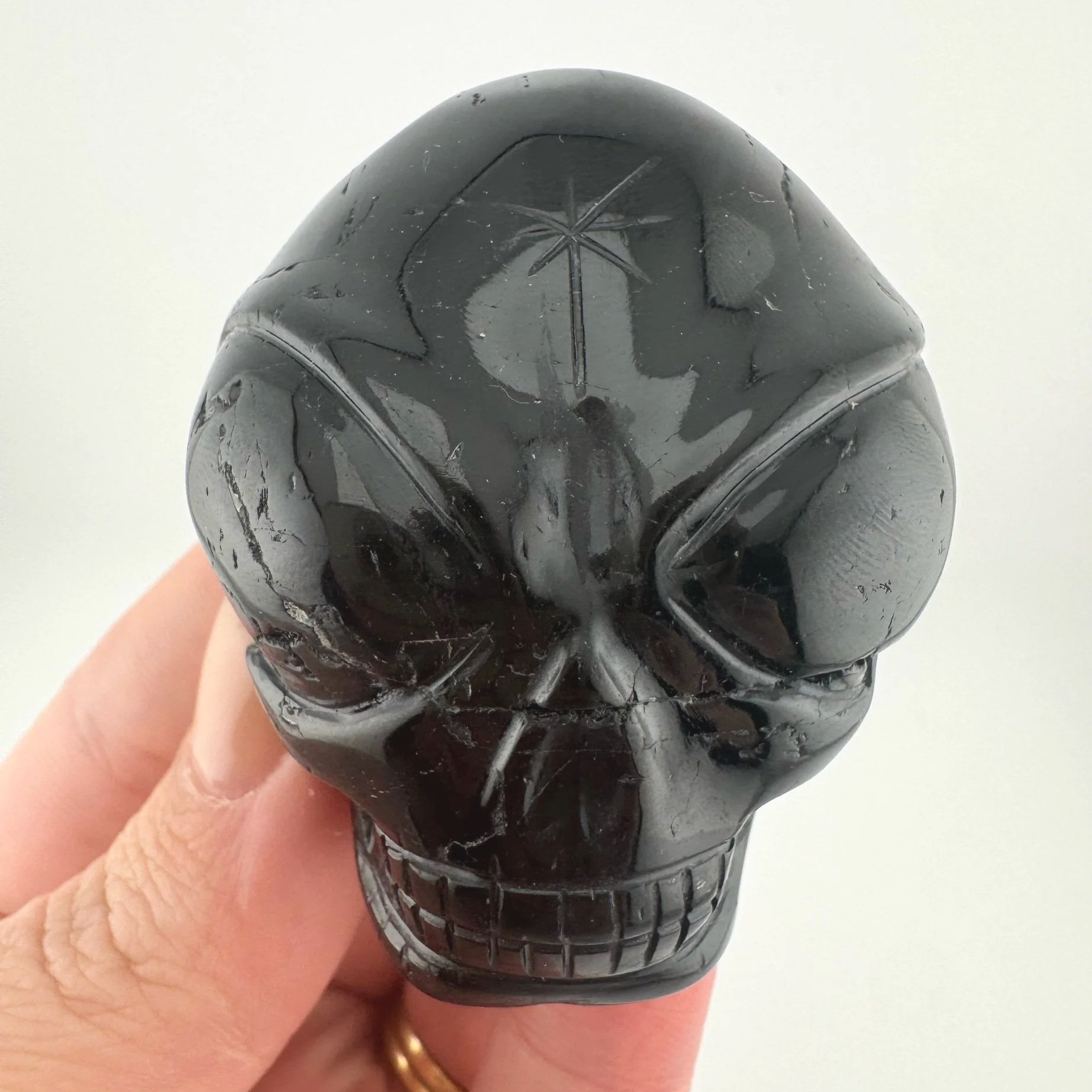Leandro de Souza Blue Tourmaline Star Being Twin Flame Skull