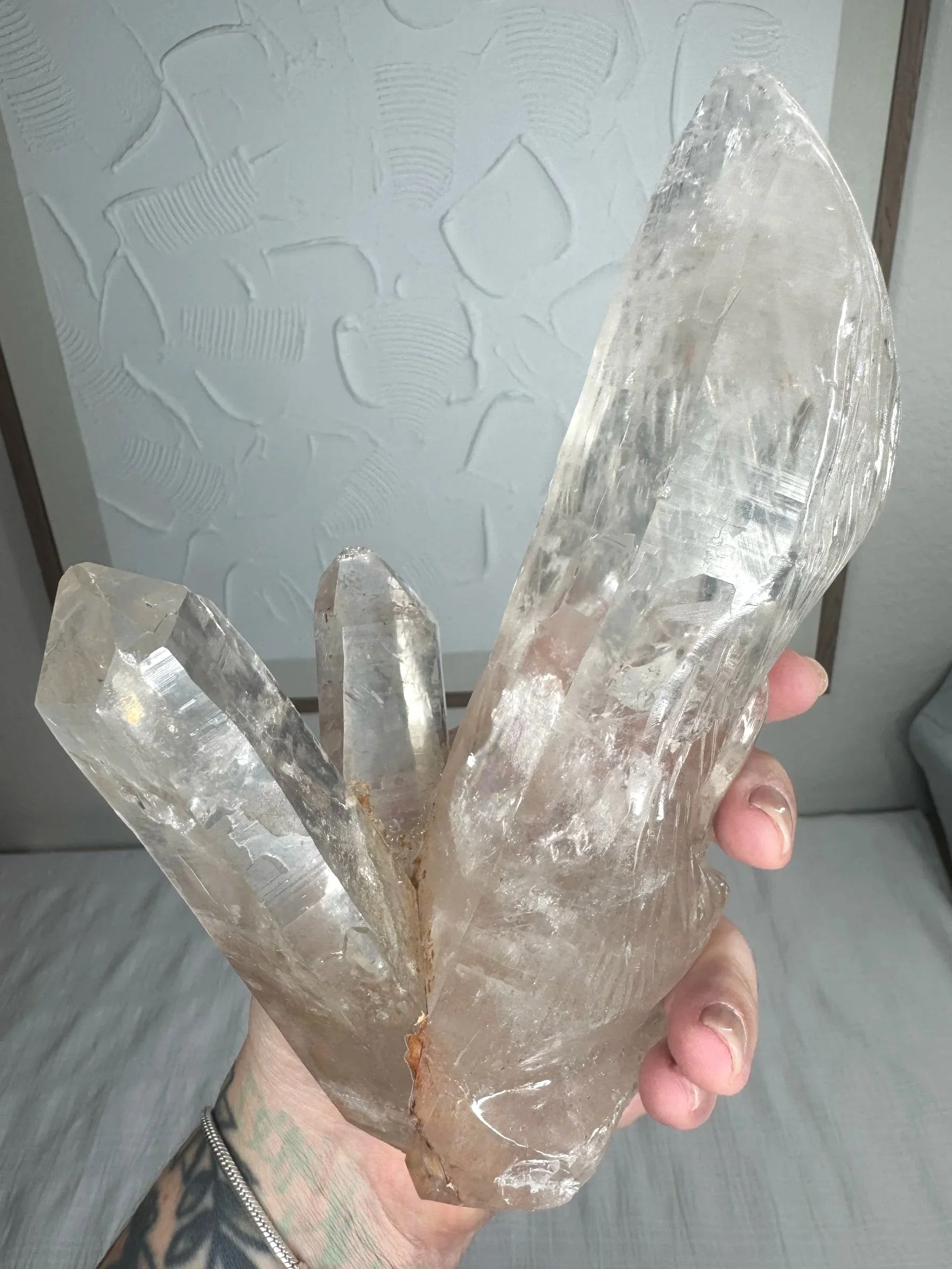 Leandro de Souza Cathedral Quartz Jesus Wand