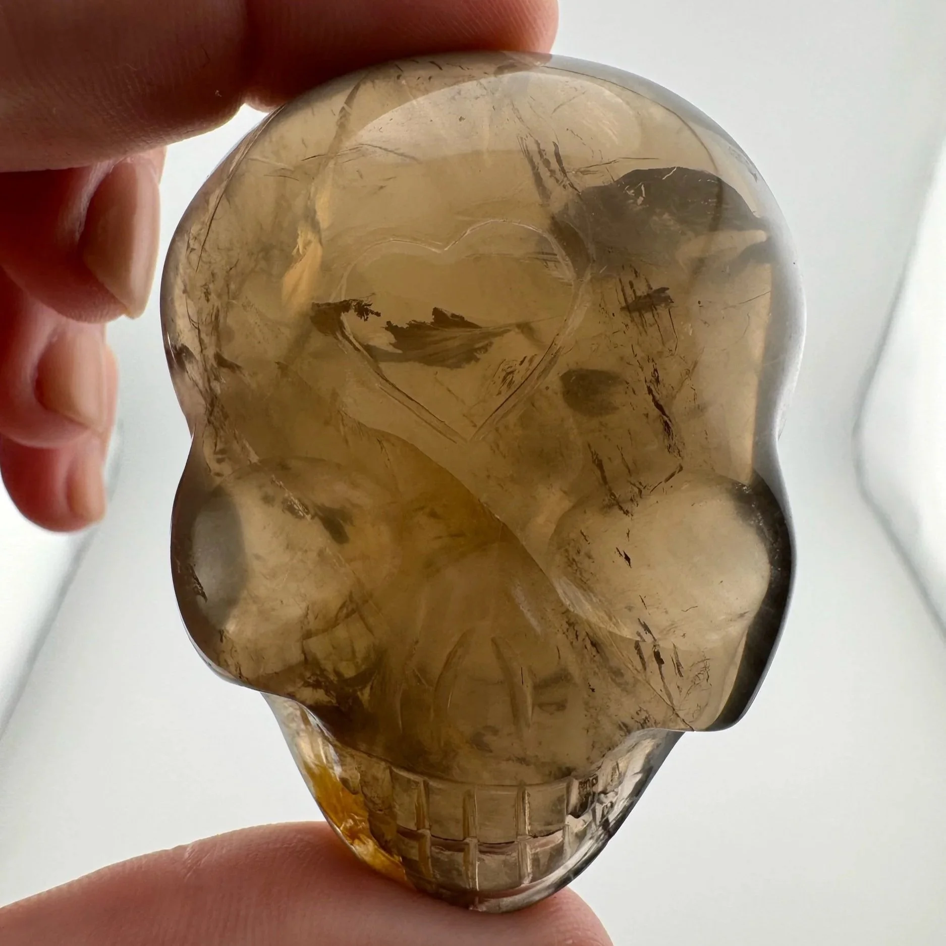 Leandro de Souza Smoky Hematoid Magical Child Palm Skull