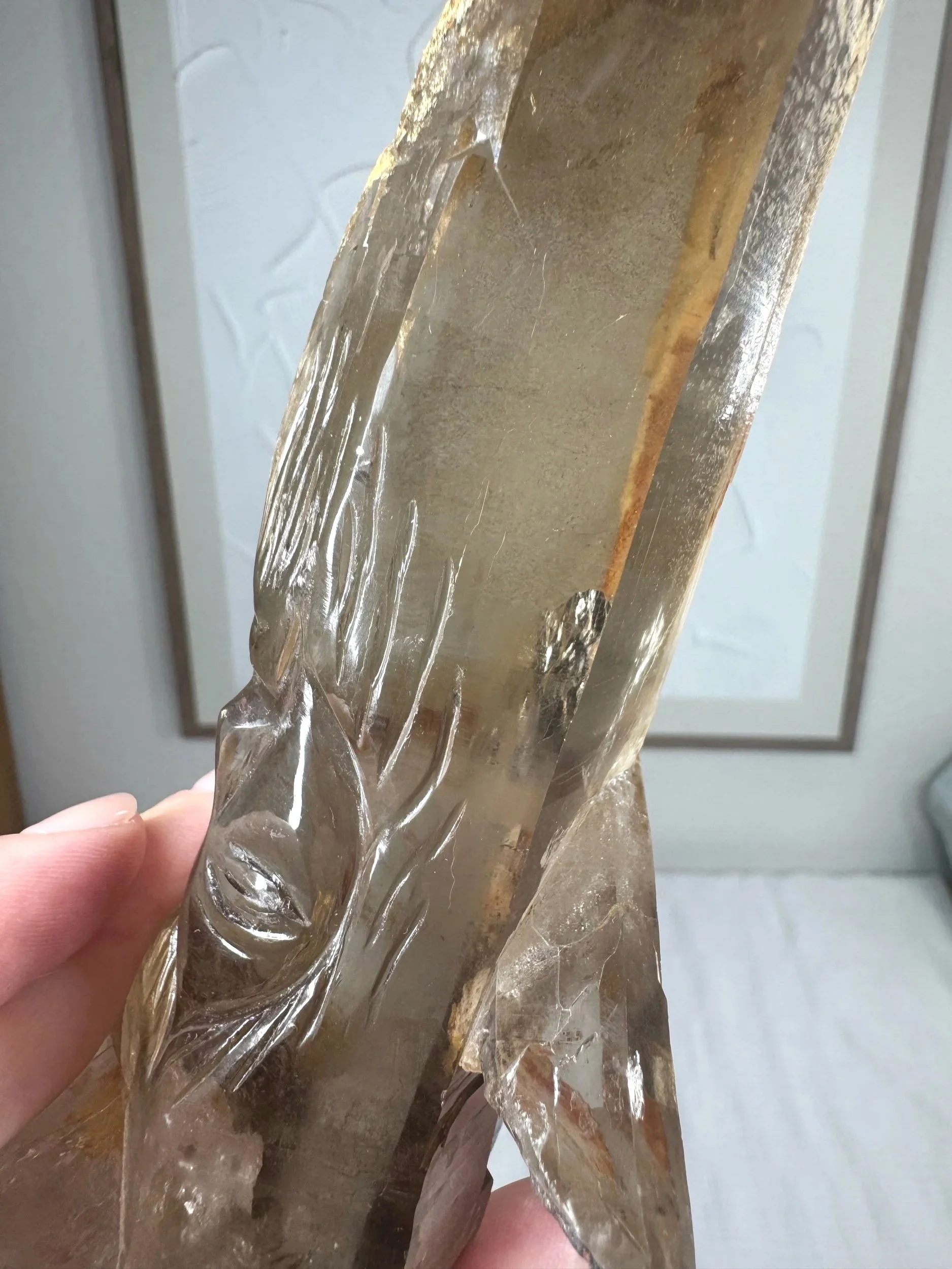 Leandro de Souza Cathedral Quartz Jesus Wand