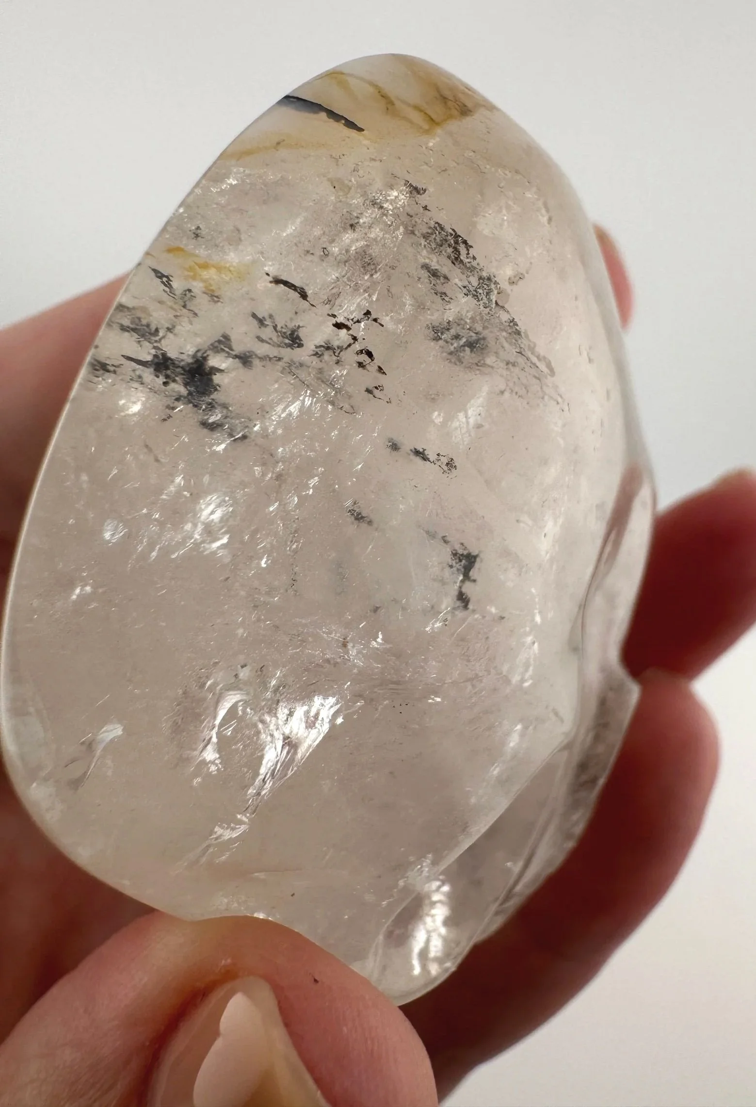 Leandro de Souza Chalcedony in Quartz Magical Child Palm Skull