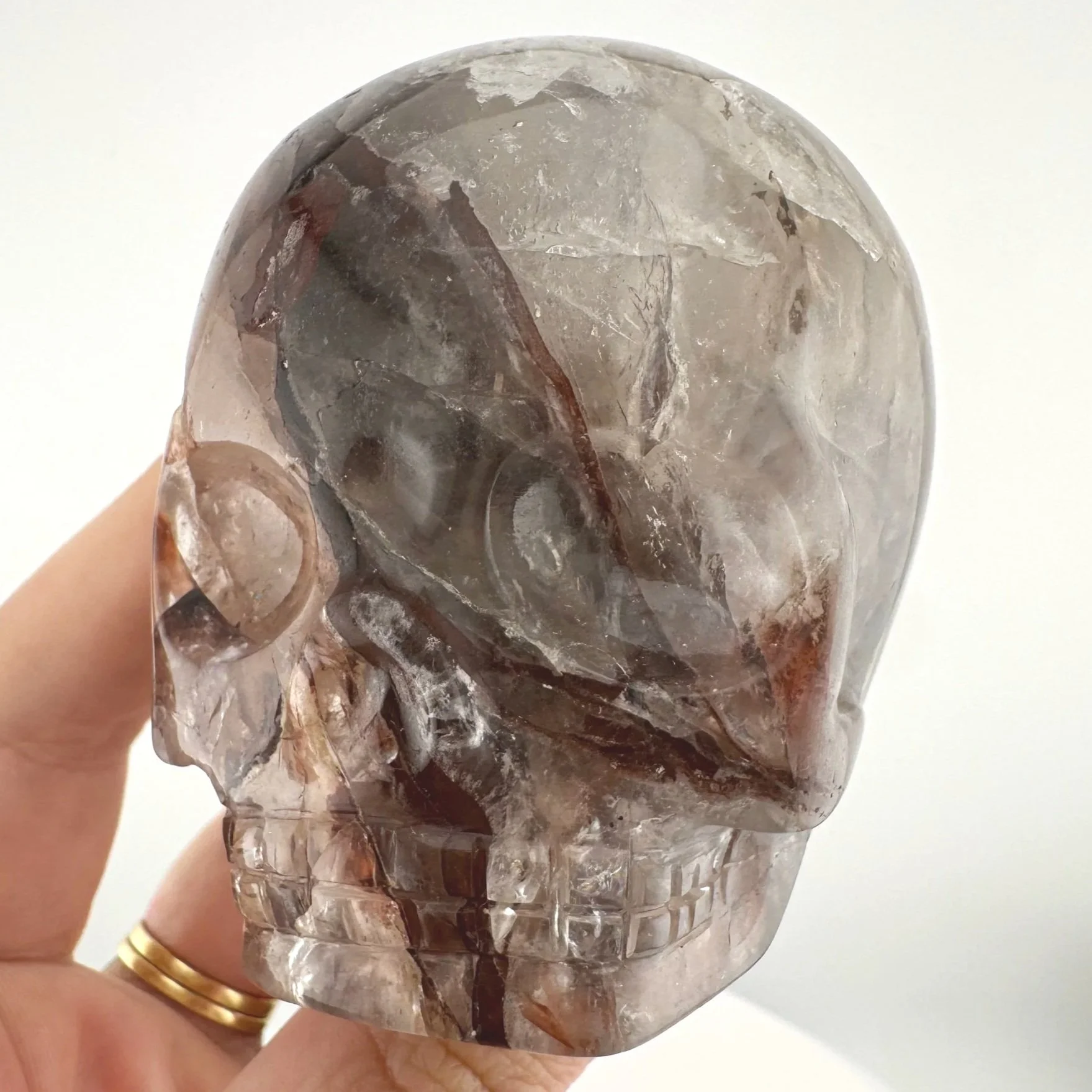 Leandro de Souza Hematoid Quartz Magical Child Skull