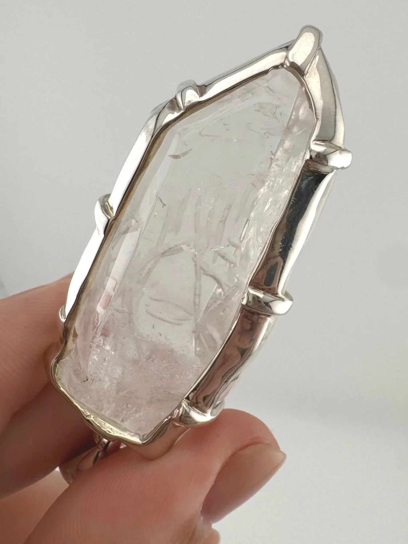 Leandro de Souza Cathedral Quartz Jesus Pendant