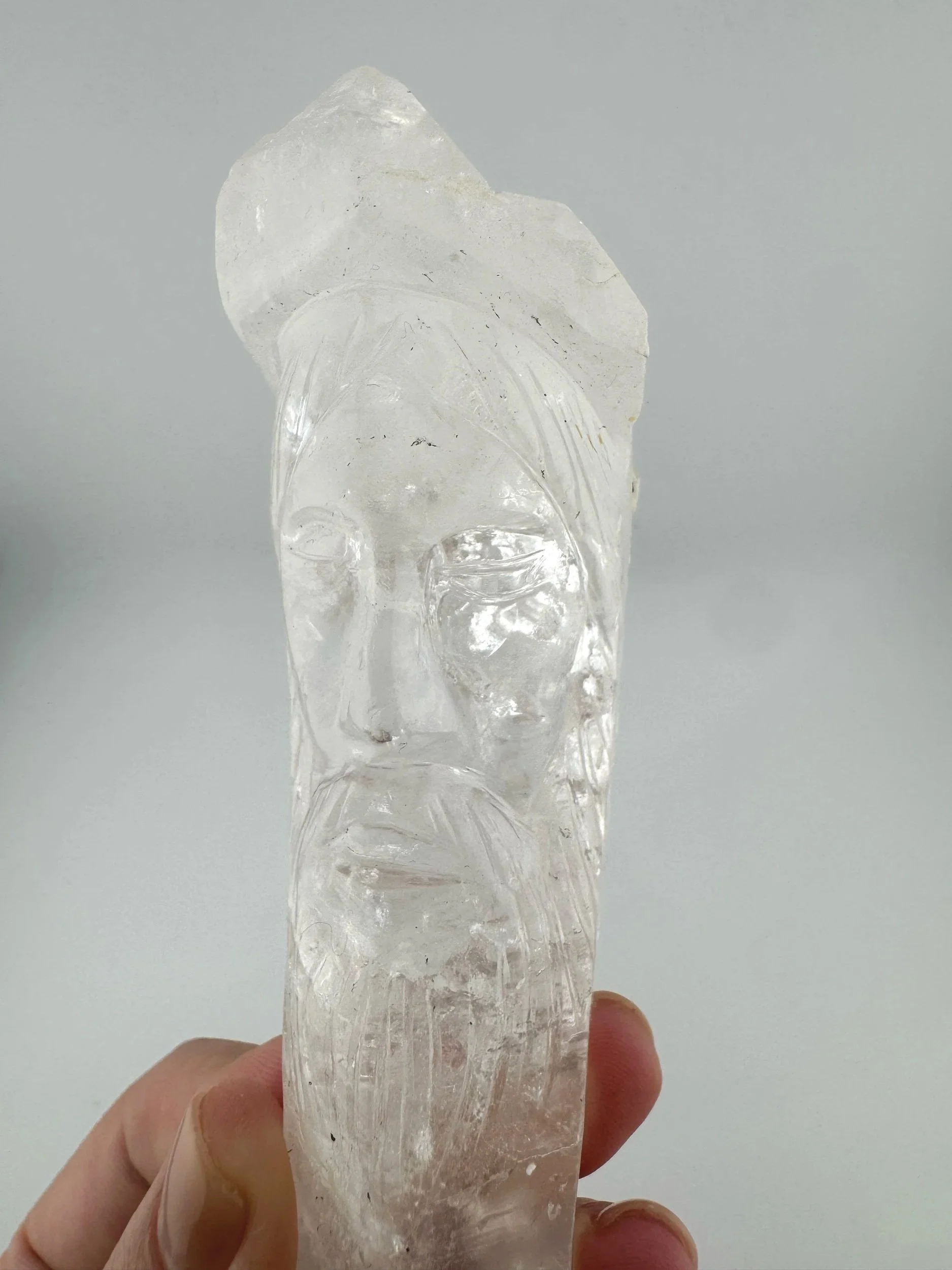 Leandro de Souza Cathedral Quartz Jesus Wand