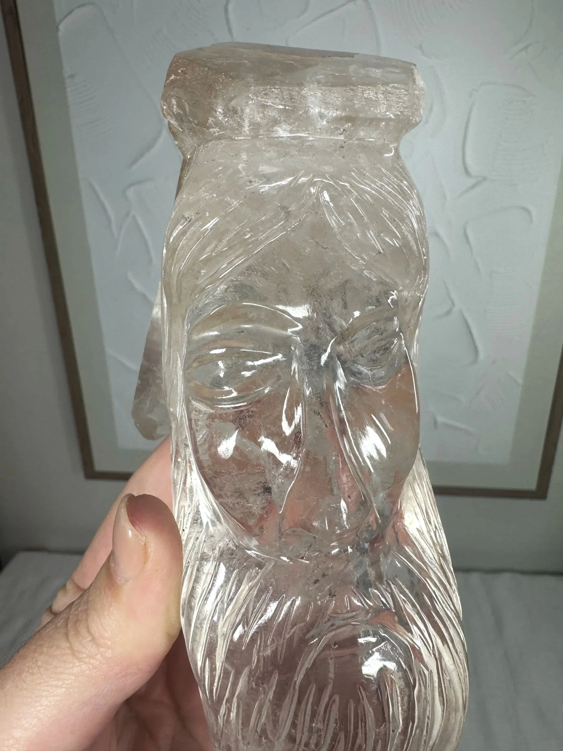 Leandro de Souza Cathedral Quartz Jesus Wand