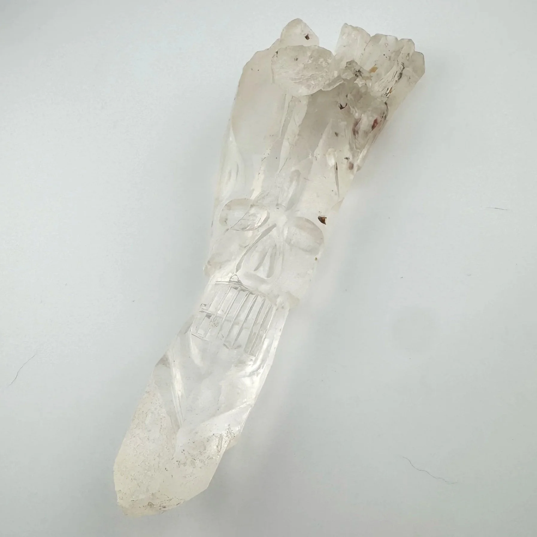 Leandro de Souza Cathedral Quartz Shaman Skull Wand
