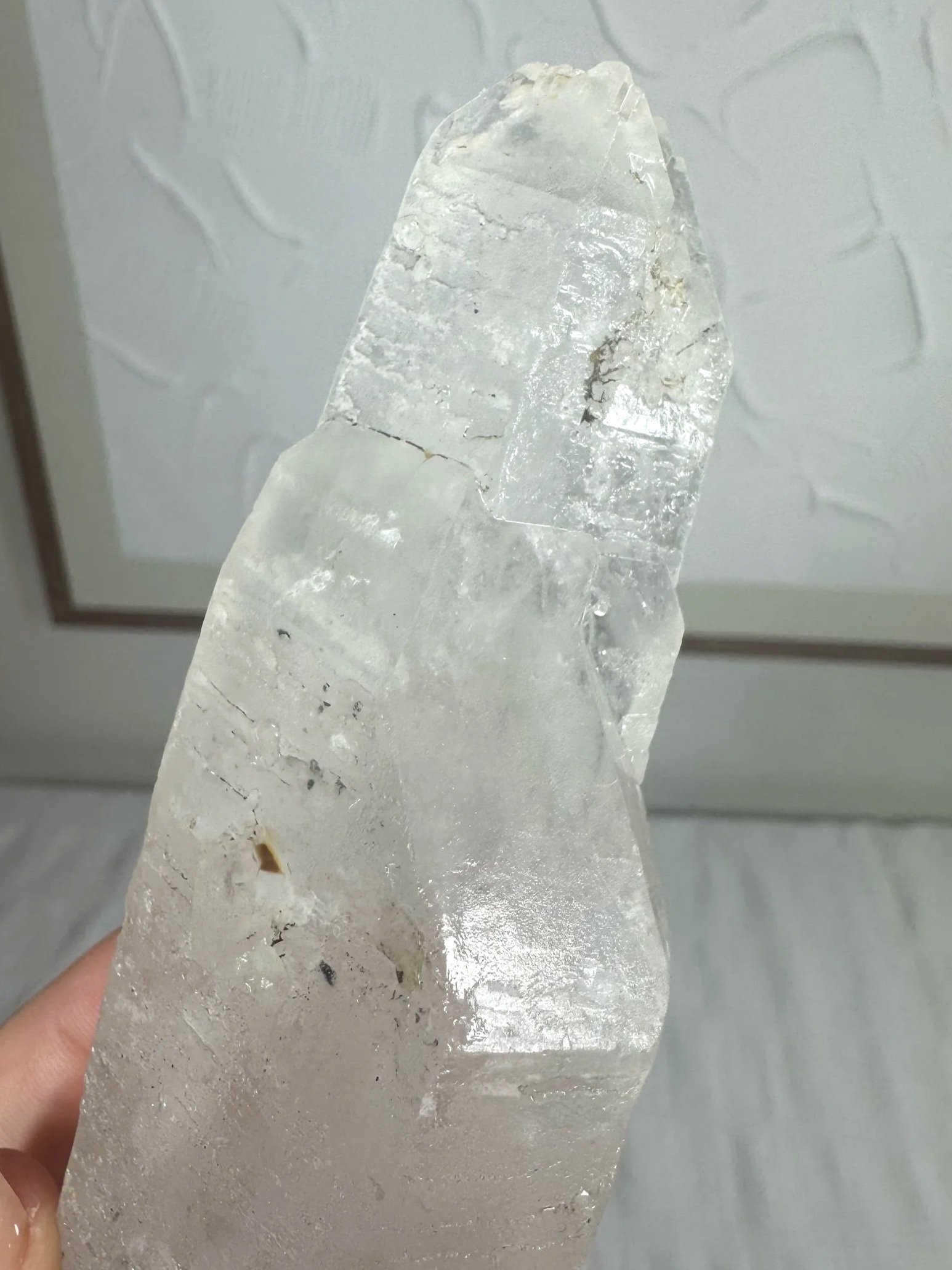 Leandro de Souza Cathedral Quartz Jesus Wand