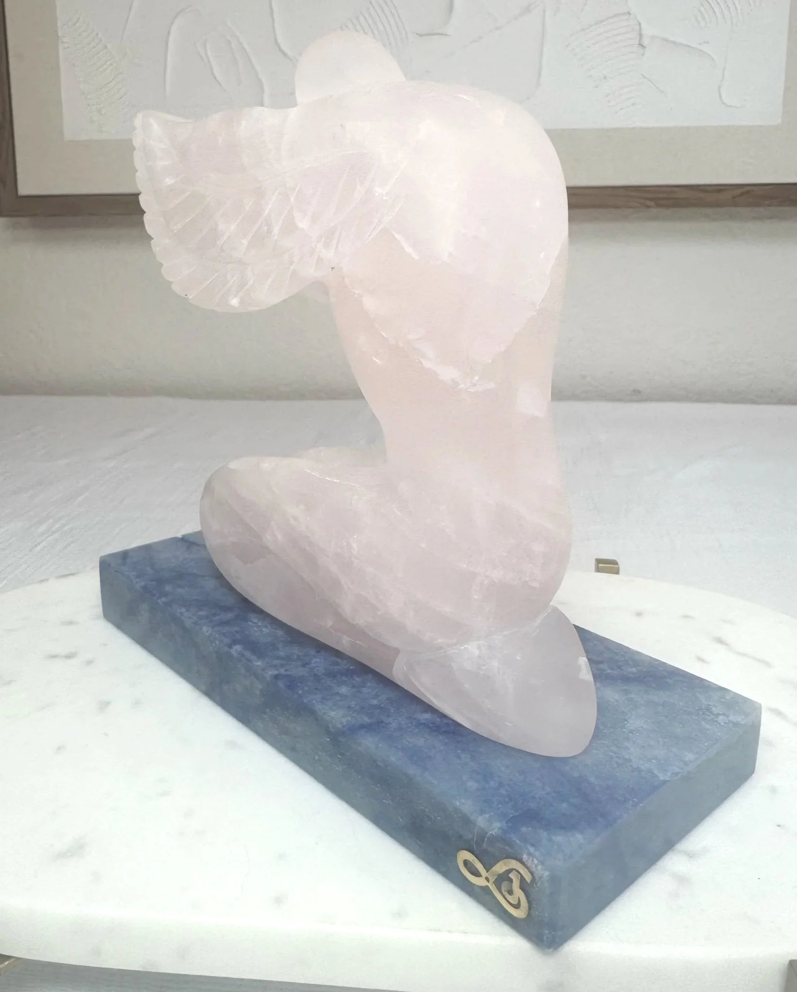 Leandro de Souza Praying Angel Sculpture