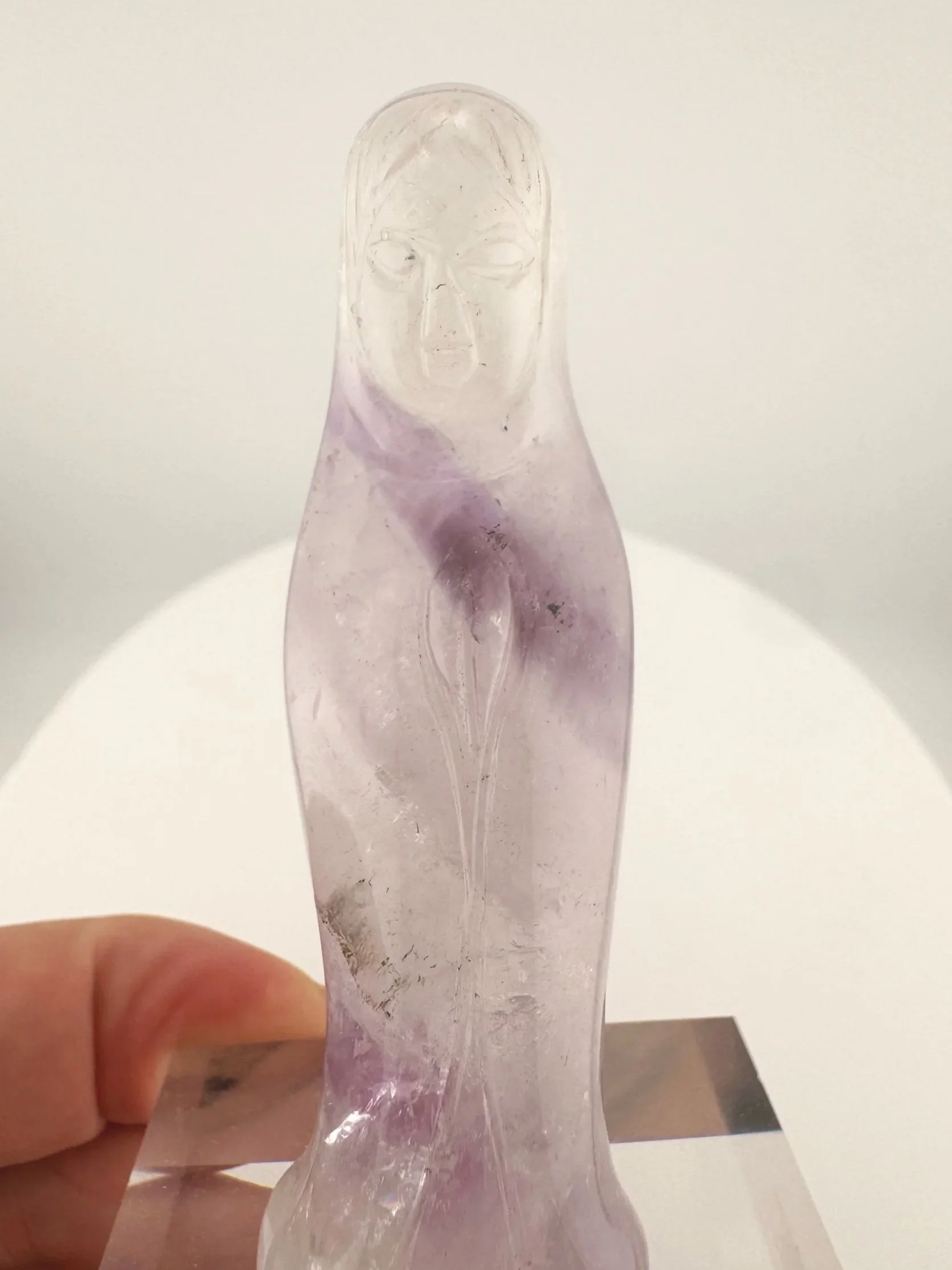 Leandro de Souza Phantom Amethyst Mother Mary Statuette