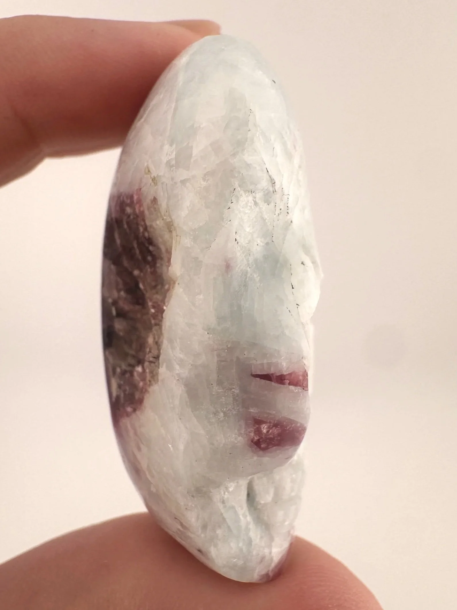 Leandro de Souza Paraiba Tourmaline in Feldspar Palm Skull