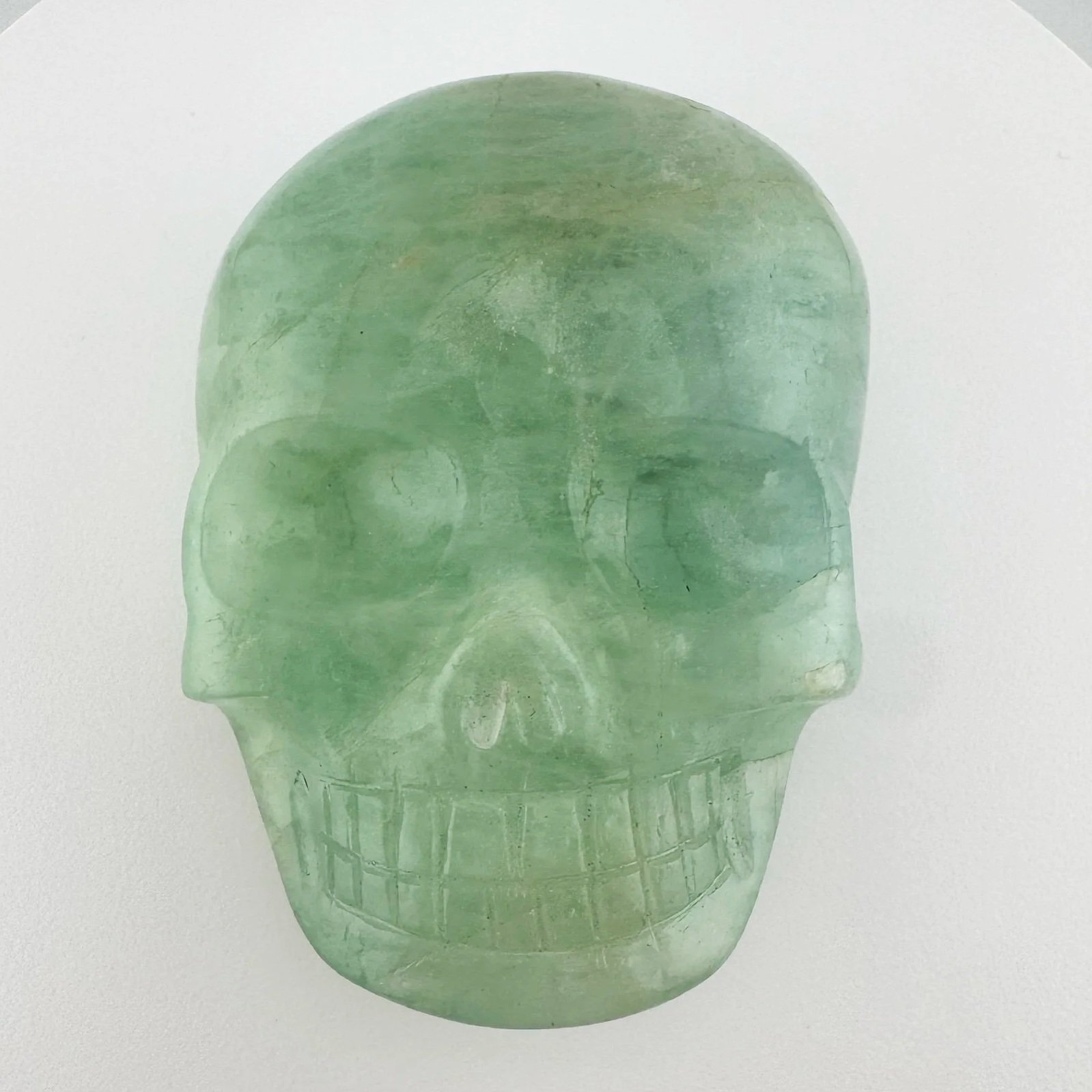 Leandro de Souza Aquamarine with Heliodor Shaman Palm Skull