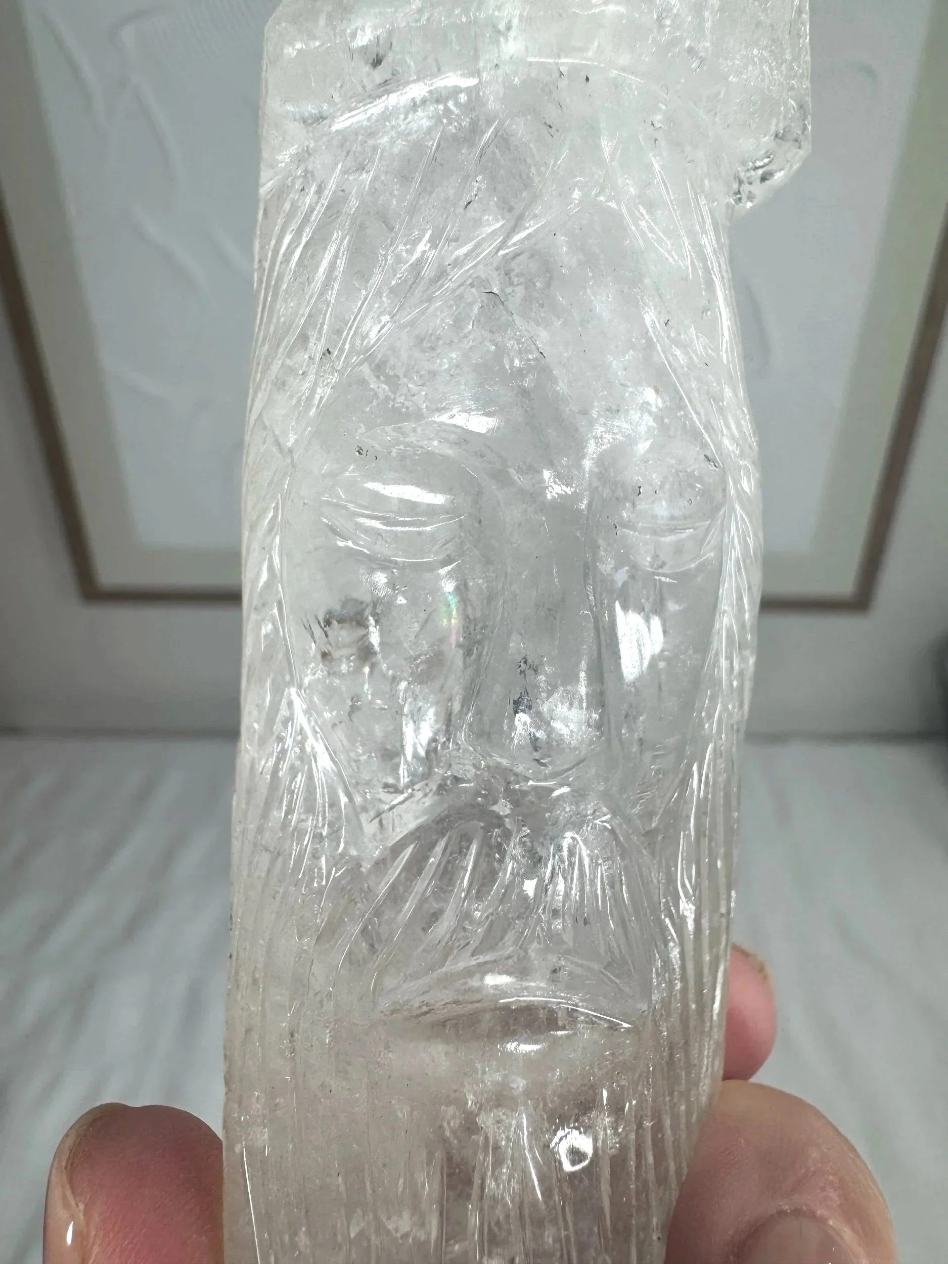 Leandro de Souza Cathedral Quartz Jesus Wand