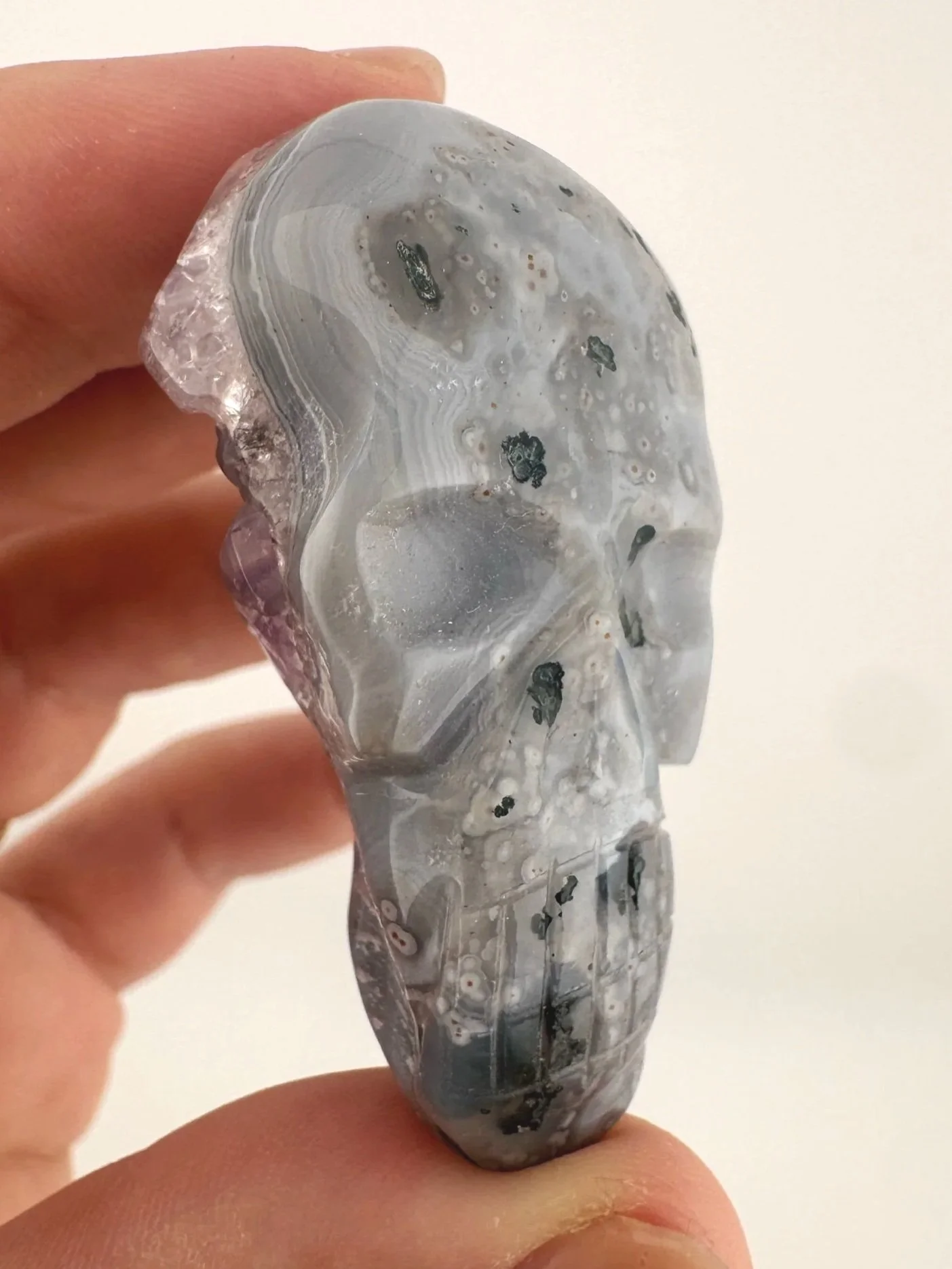 Igor de Souza Amethyst Geode Shaman Skull