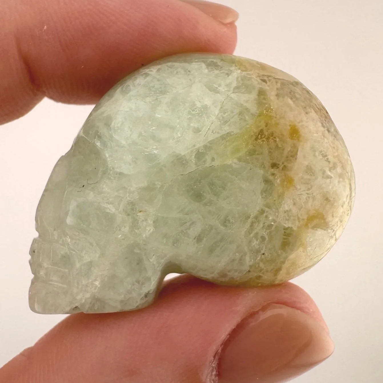 Igor de Souza Aquamarine with Heliodor Skull