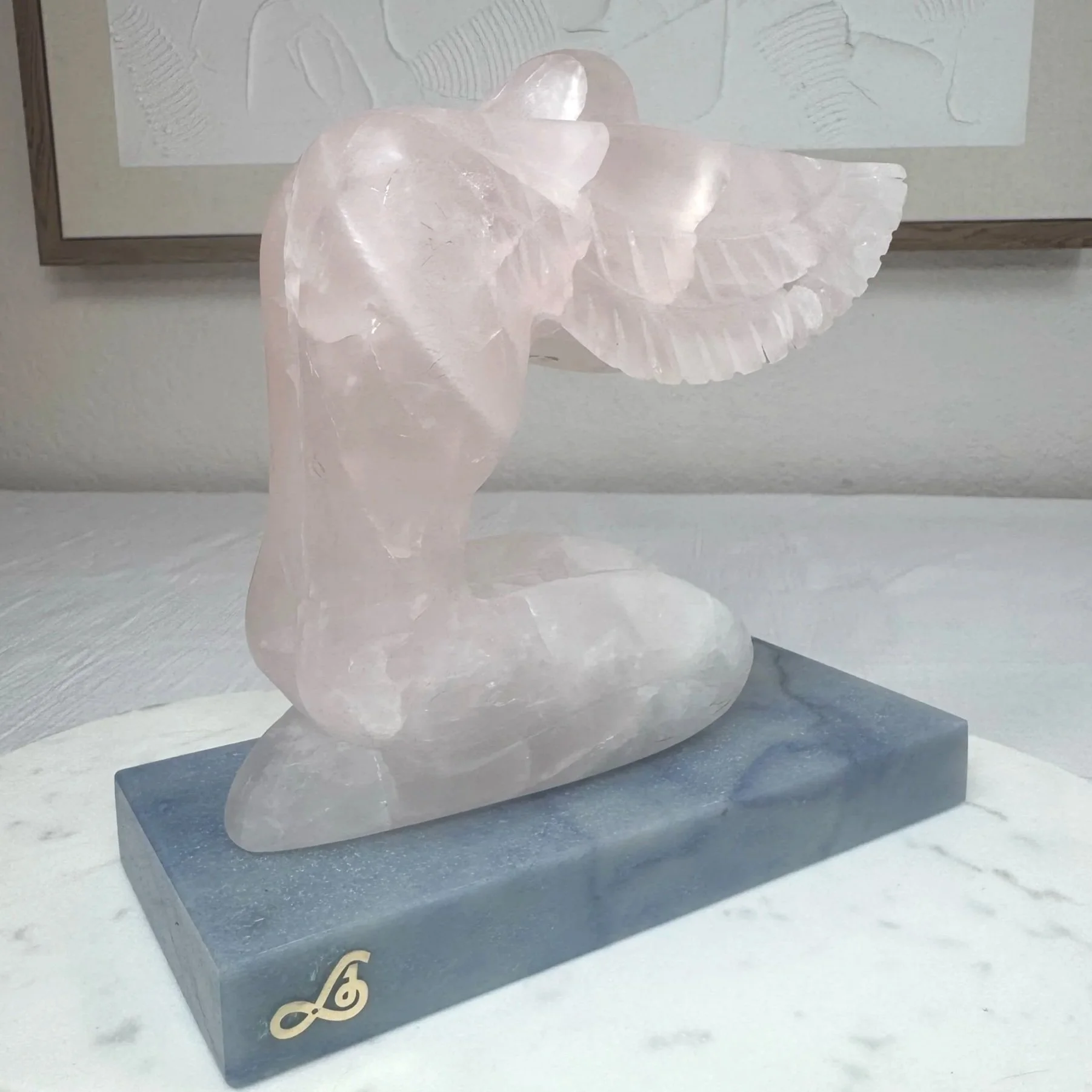 Leandro de Souza Praying Angel Sculpture