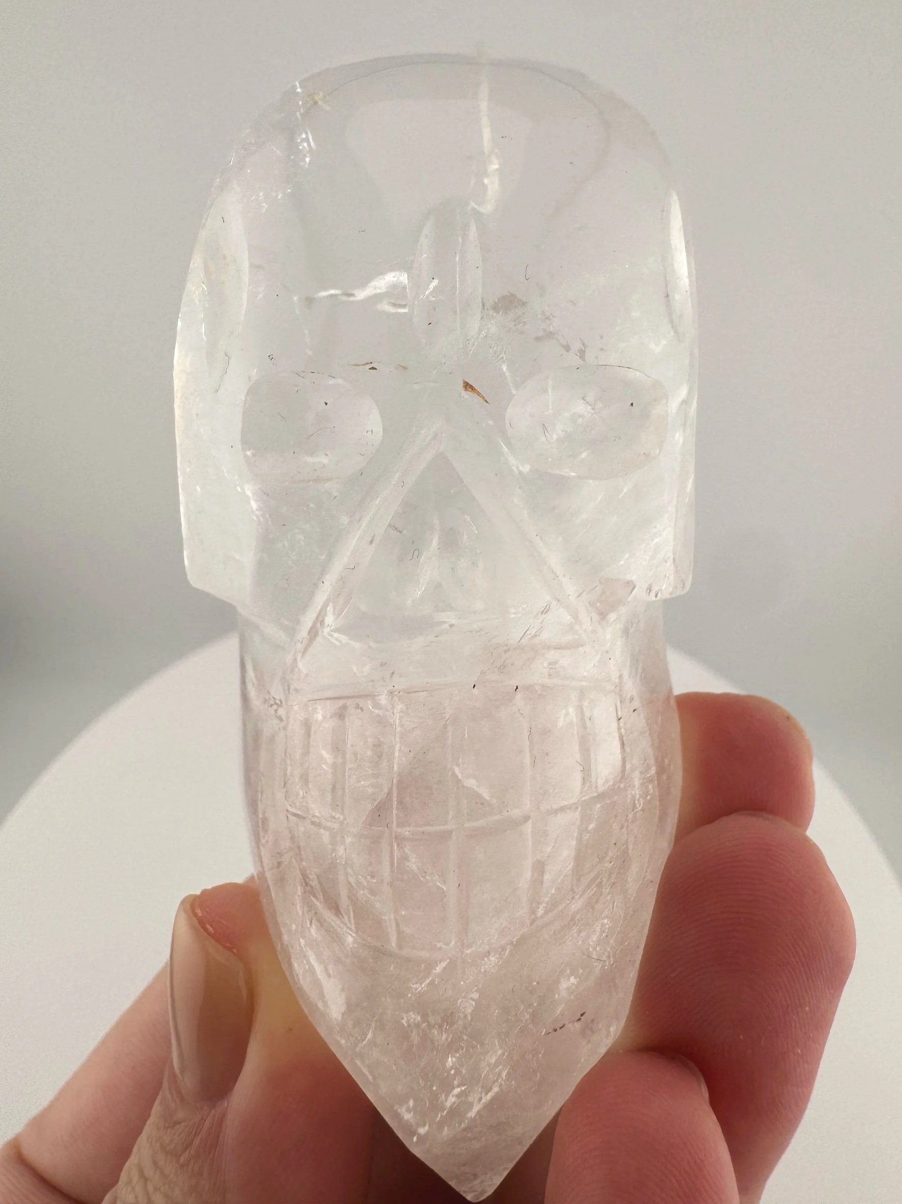 Leandro de Souza Cathedral Quartz Shaman Skull Wand