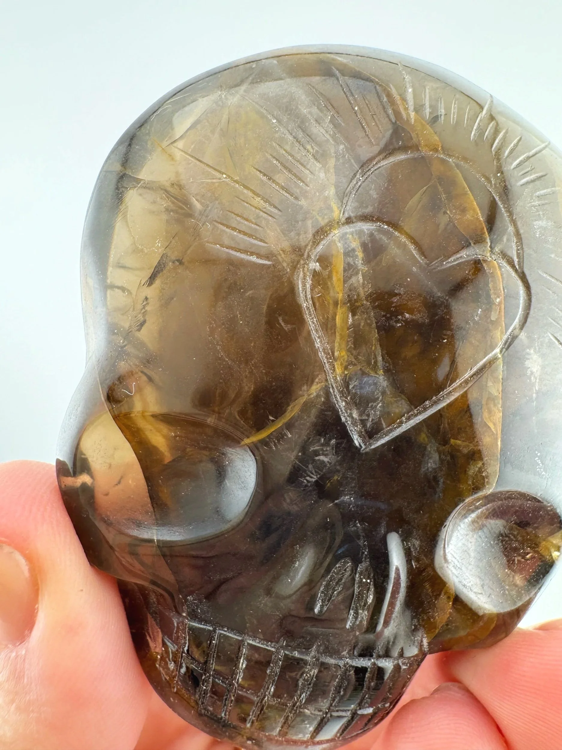 Leandro de Souza Smoky Golden Healer Palm Skull