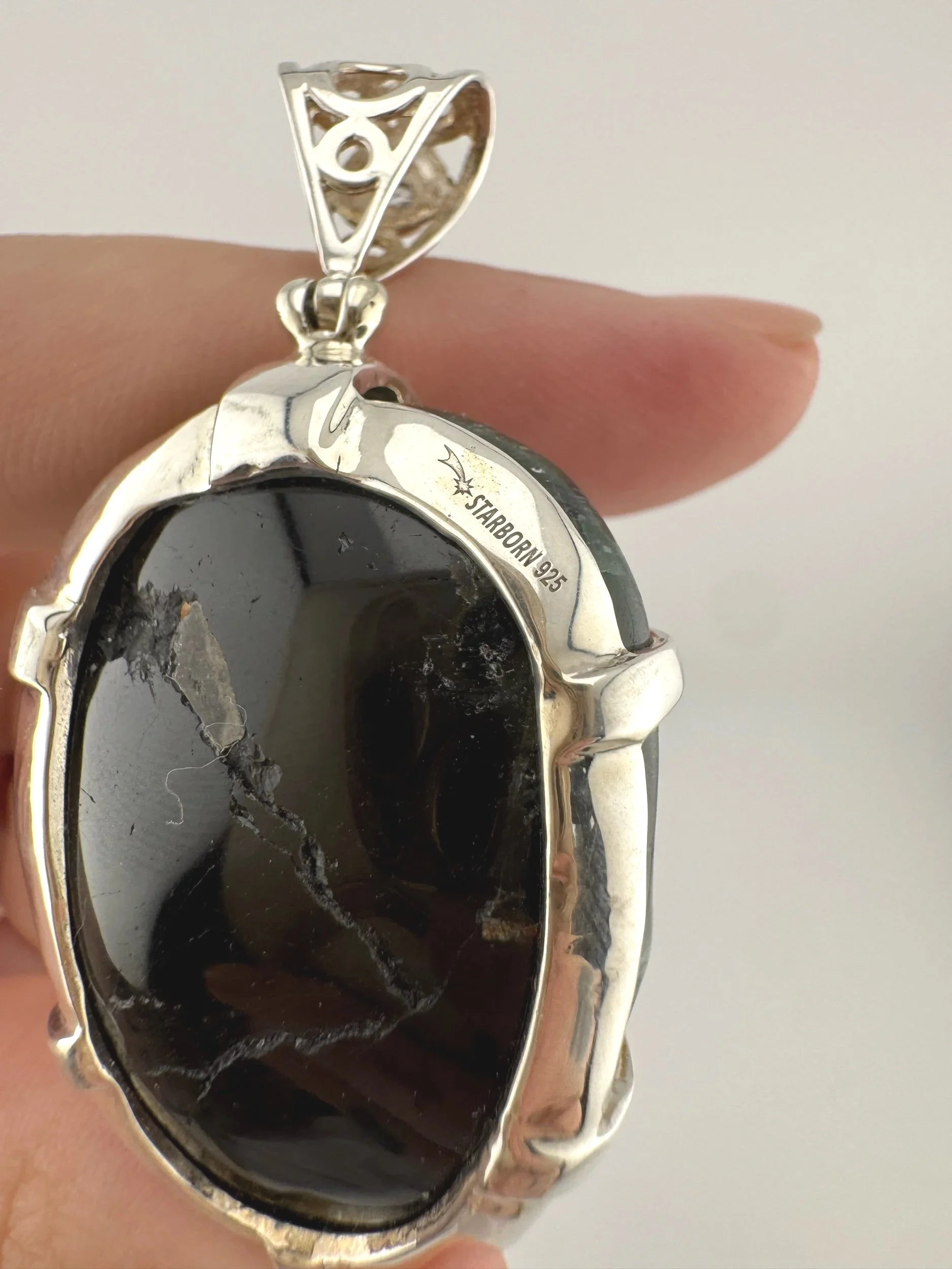 Leandro de Souza Blue Tourmaline Skull Pendant