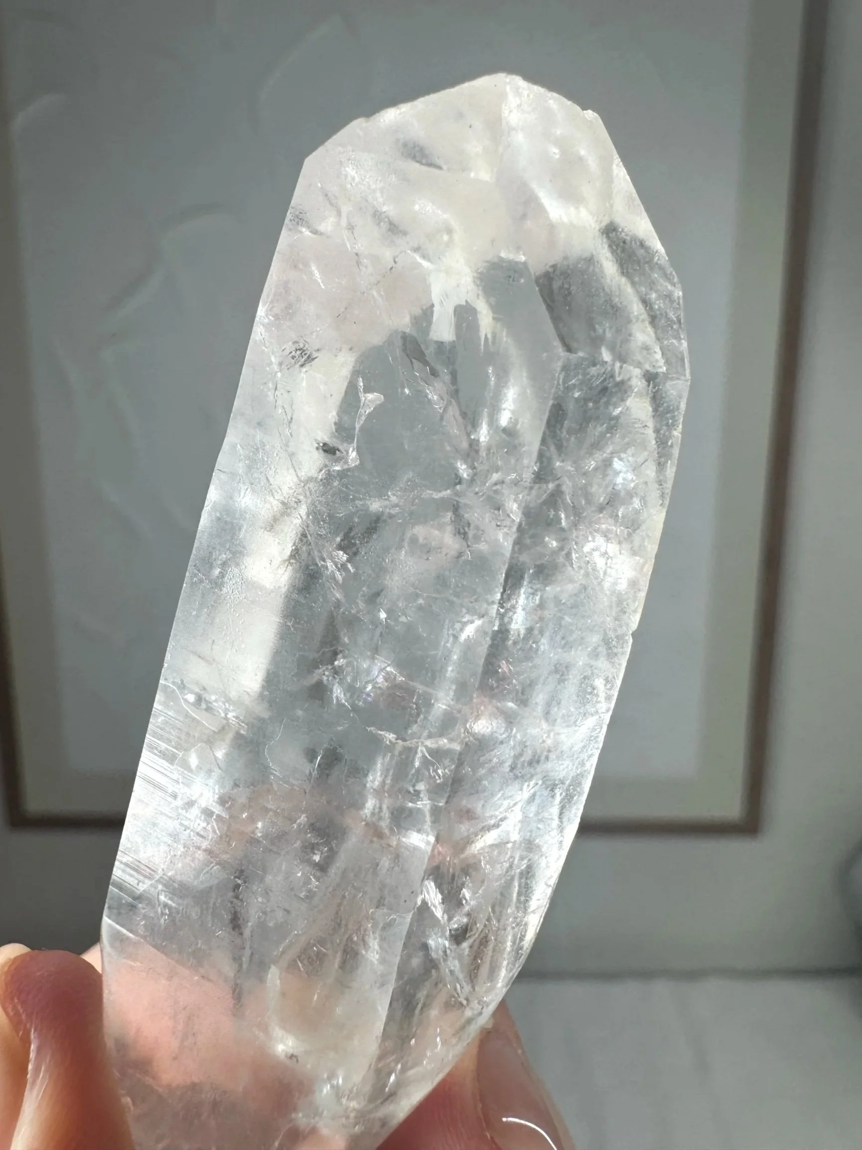 Leandro de Souza Cathedral Quartz Mother Mary Wand