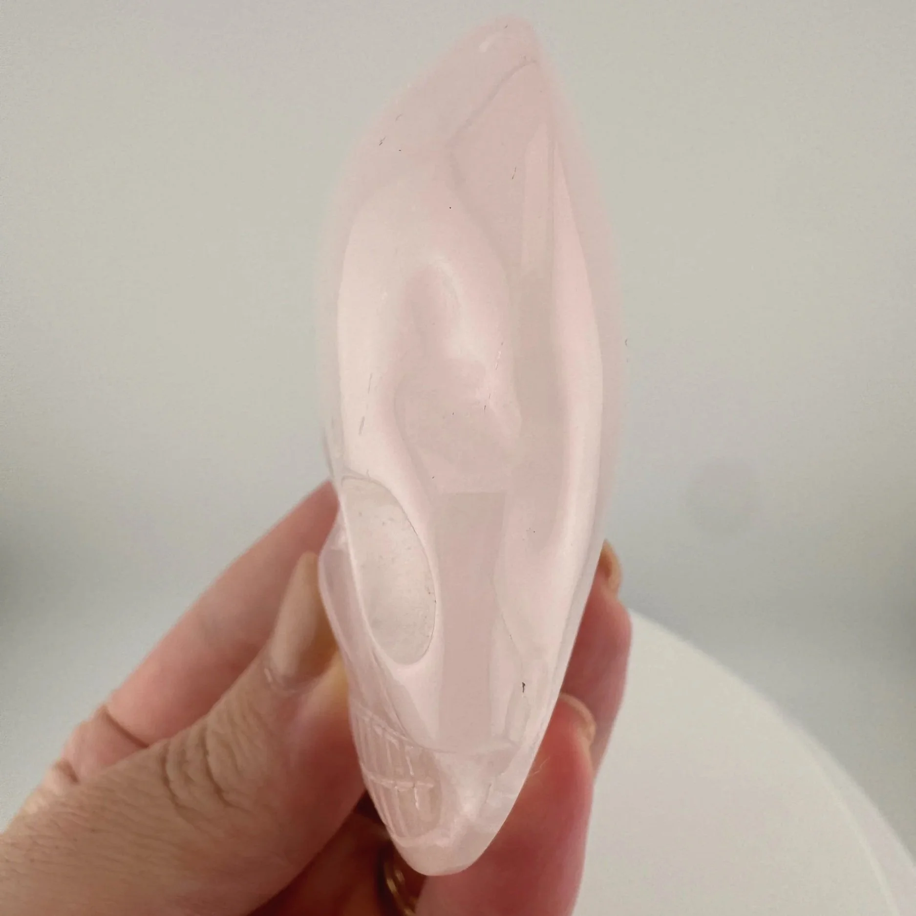 Leandro de Souza Rose Quartz Magical Child Palm Skull