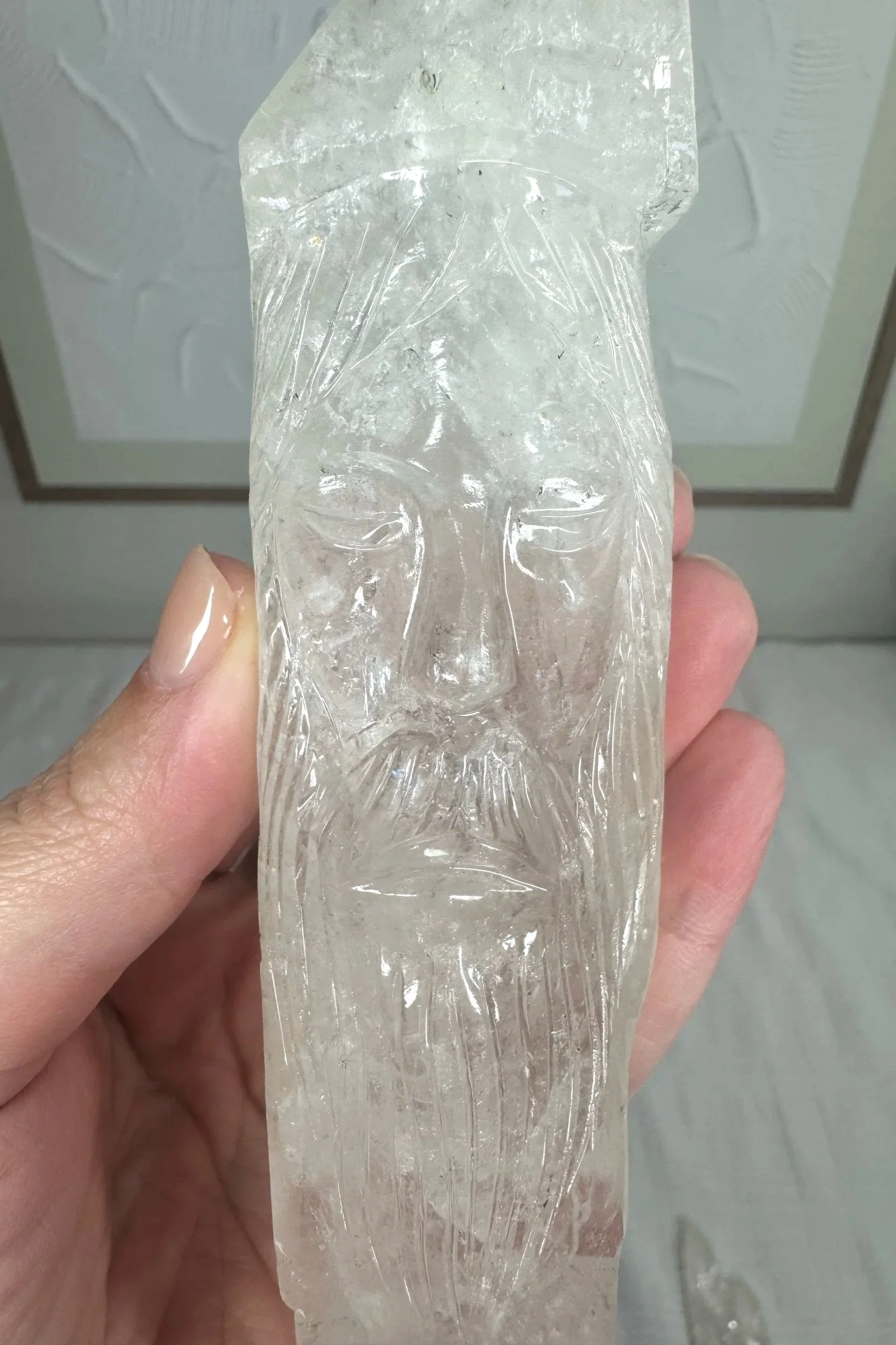 Leandro de Souza Cathedral Quartz Jesus Wand