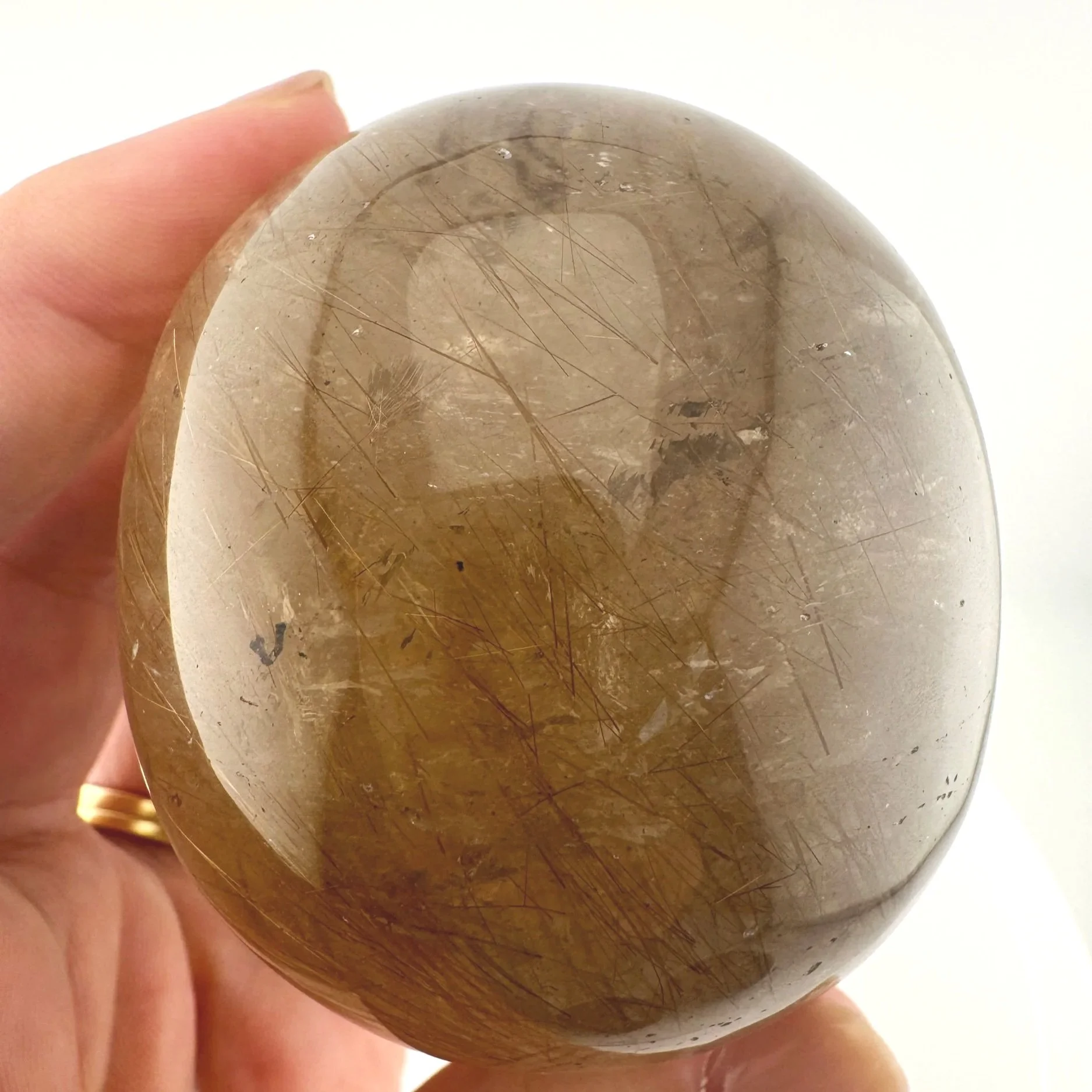 Leandro de Souza Golden Rutile in Smoky Quartz Magical Child