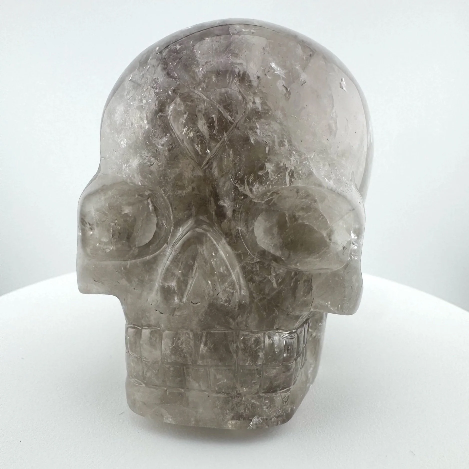 Leandro de Souza Smoky Elestial Trapiche Phantom Amethyst Skull