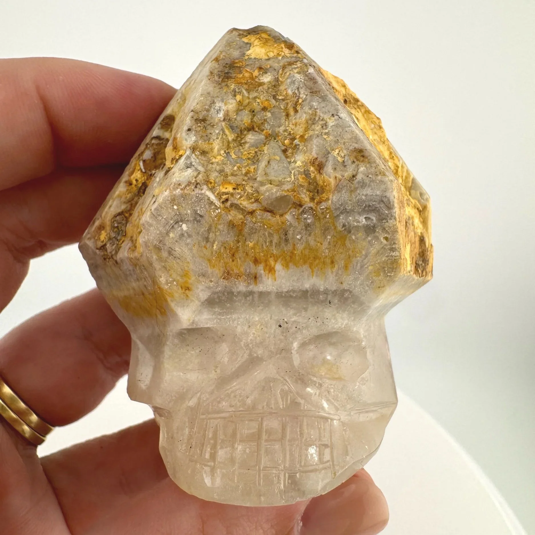 Igor de Souza Candle Quartz Shaman Skull