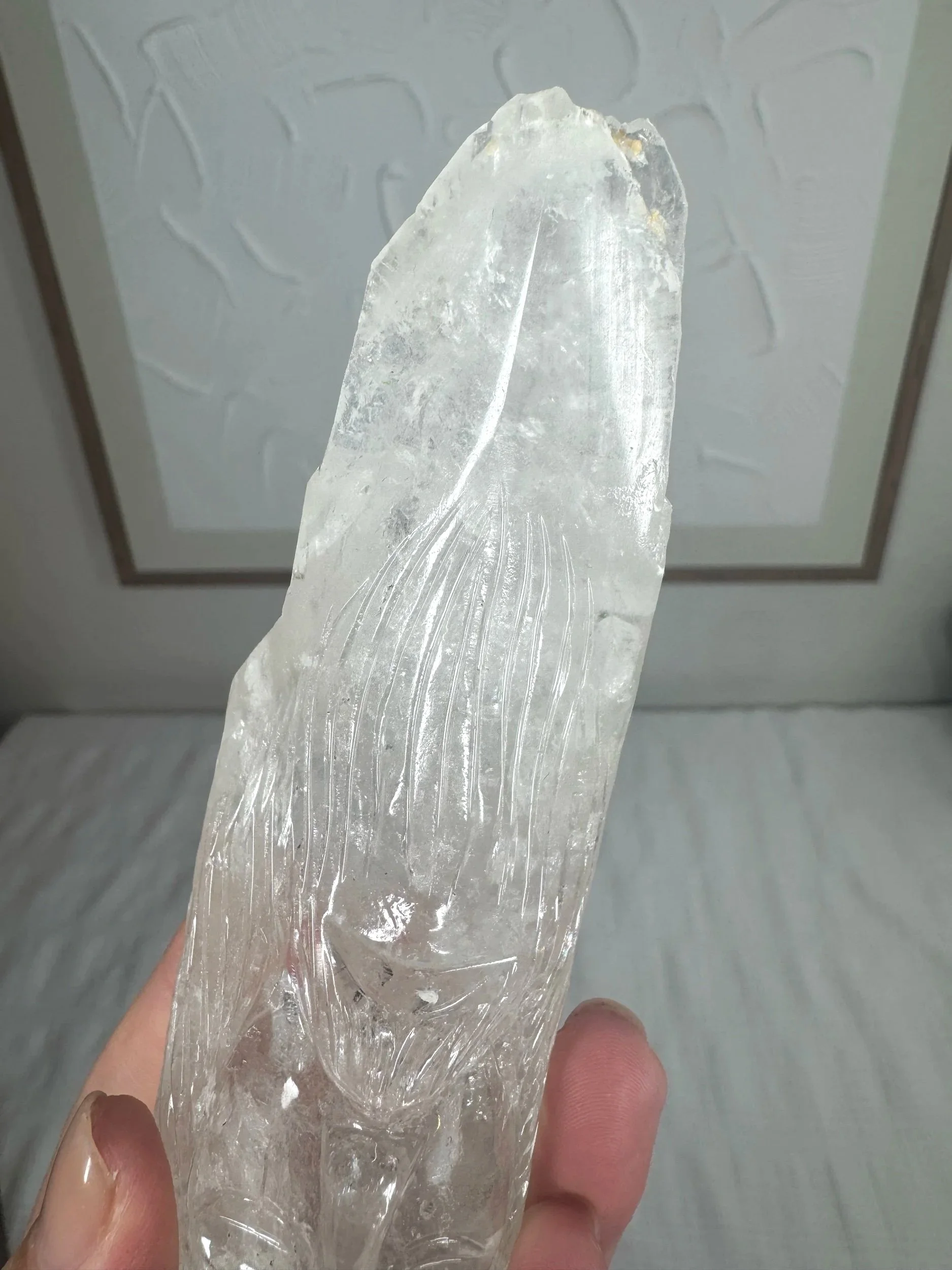 Leandro de Souza Cathedral Quartz Jesus Wand