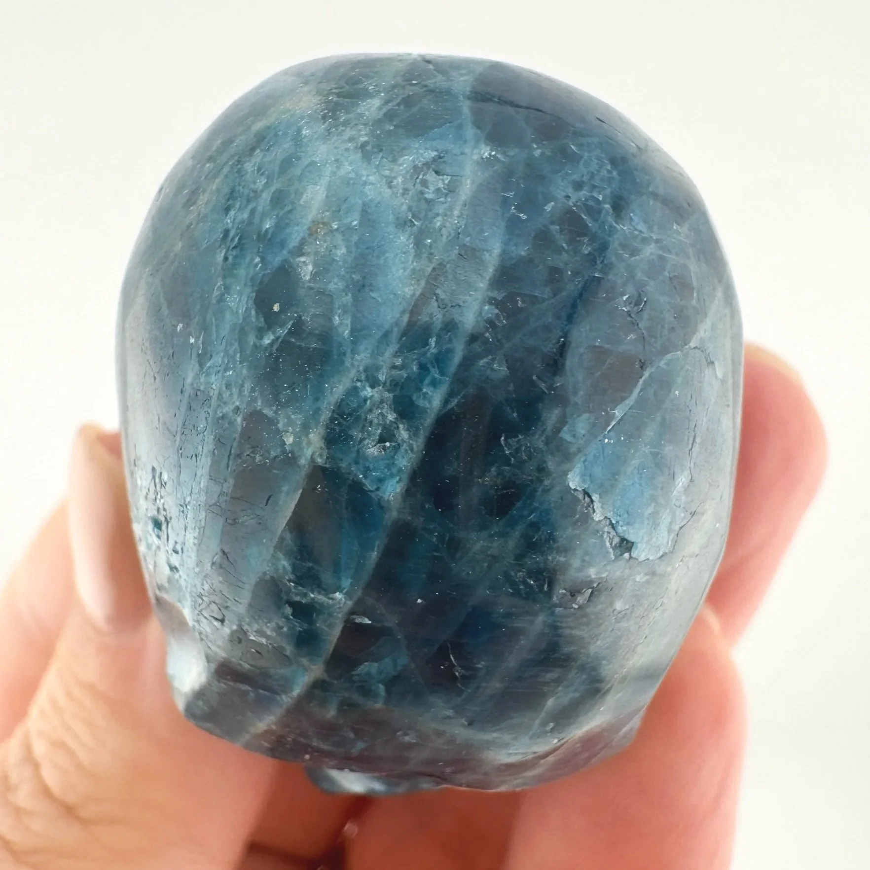 Igor de Souza Blue Apatite Shaman Skull