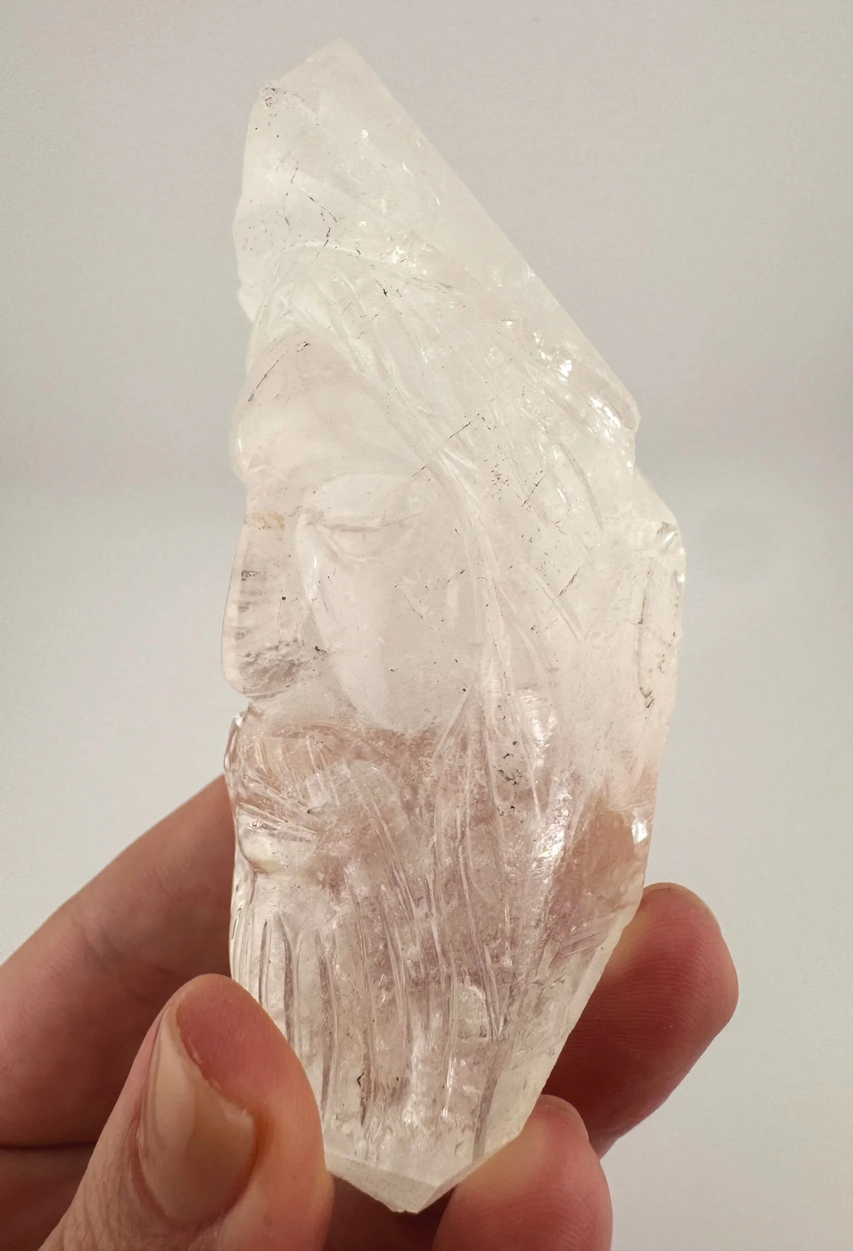 Leandro de Souza Cathedral Quartz Jesus Wand