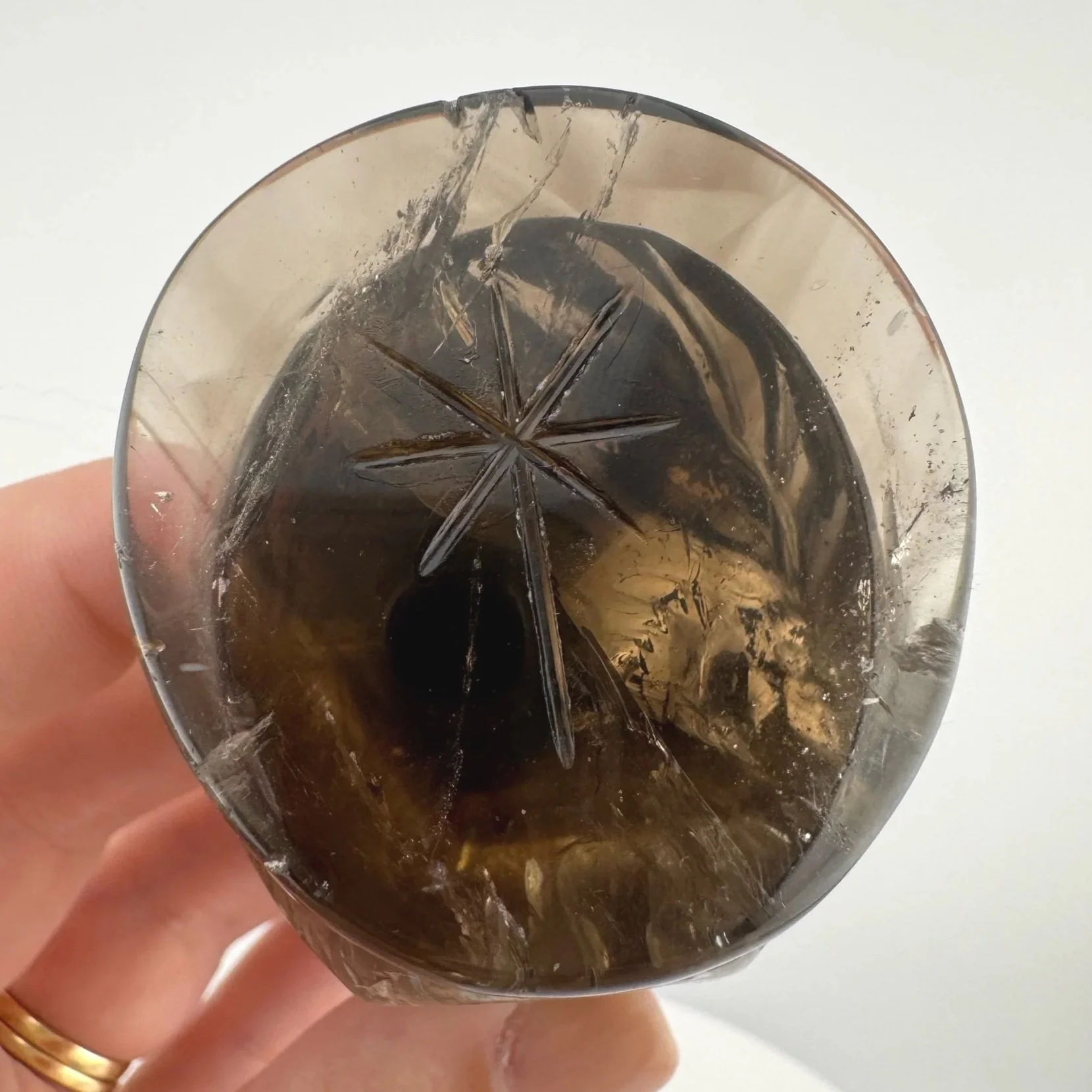 Leandro de Souza Smoky Citrine Jesus Carving