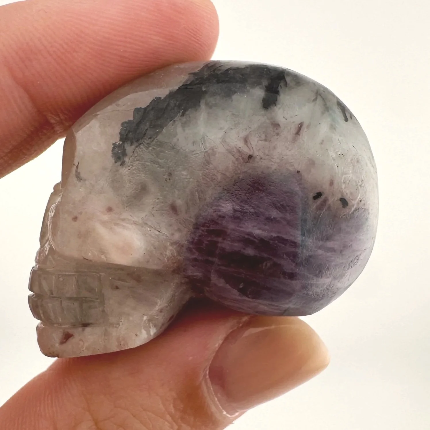 Igor de Souza Paraiba Tourmaline in Feldspar Skull
