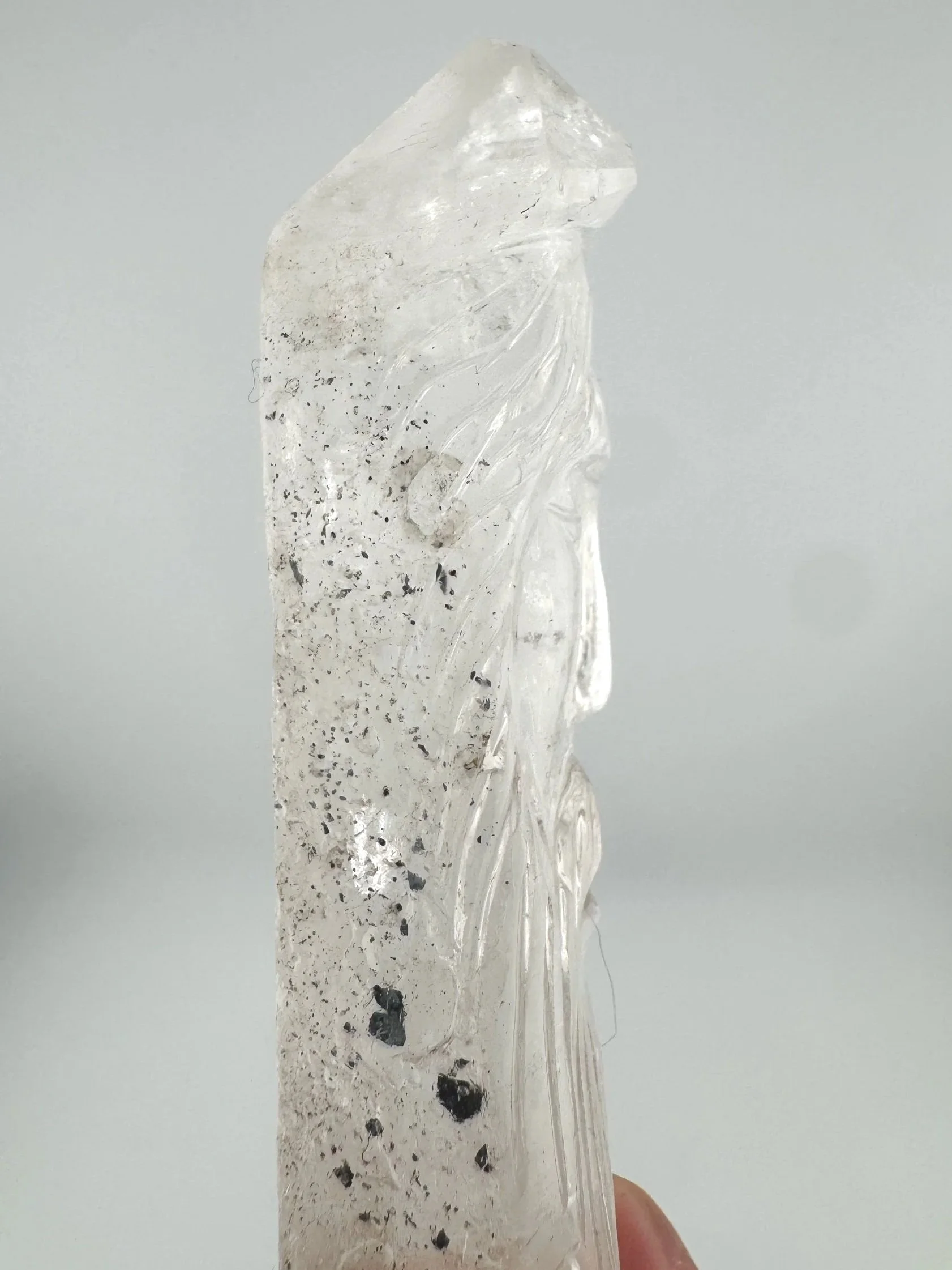 Leandro de Souza Cathedral Quartz Jesus Wand