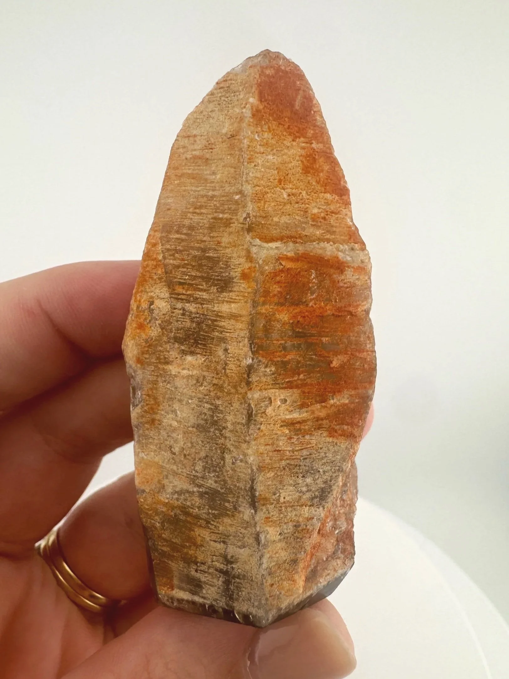Igor de Souza Morion Tangerine Quartz Shaman Skull