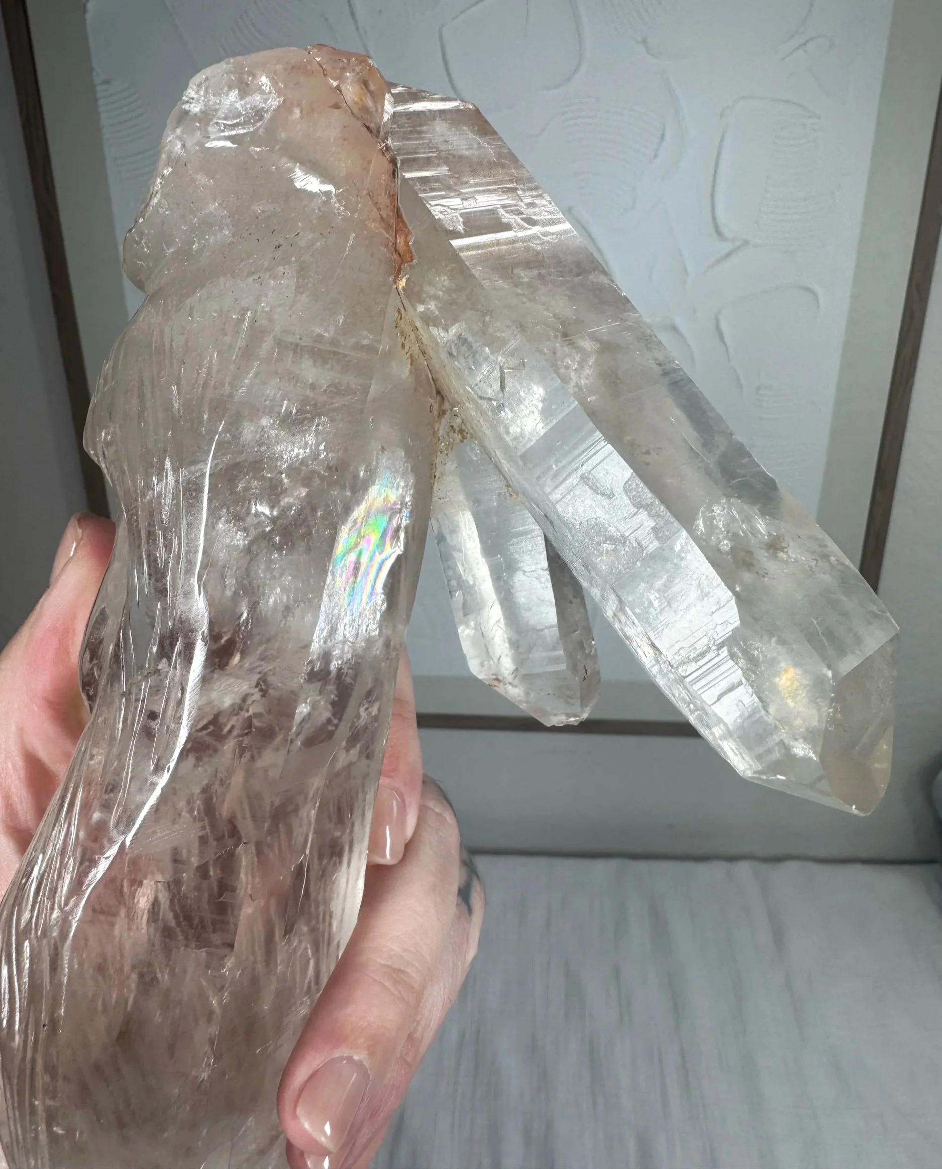 Leandro de Souza Cathedral Quartz Jesus Wand