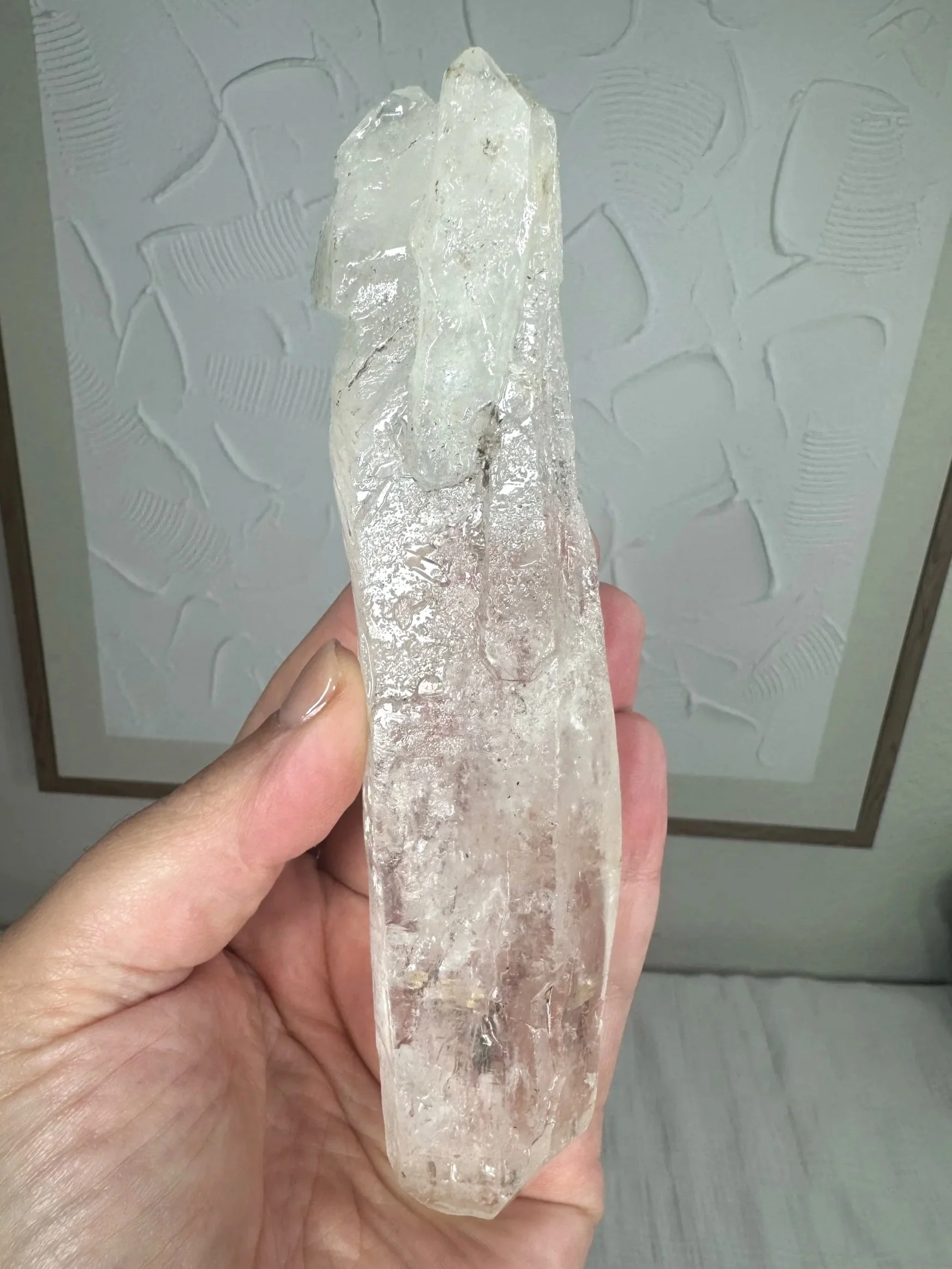 Leandro de Souza Cathedral Quartz Jesus Wand