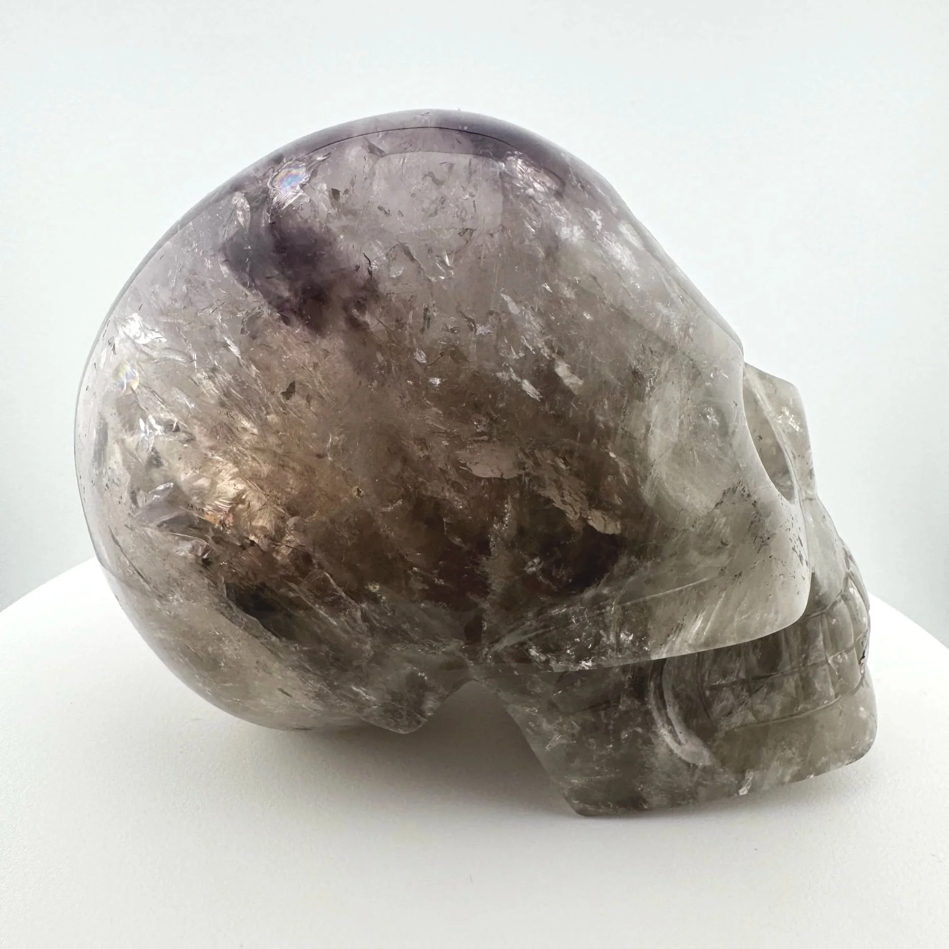 Leandro de Souza Smoky Elestial Trapiche Phantom Amethyst Skull