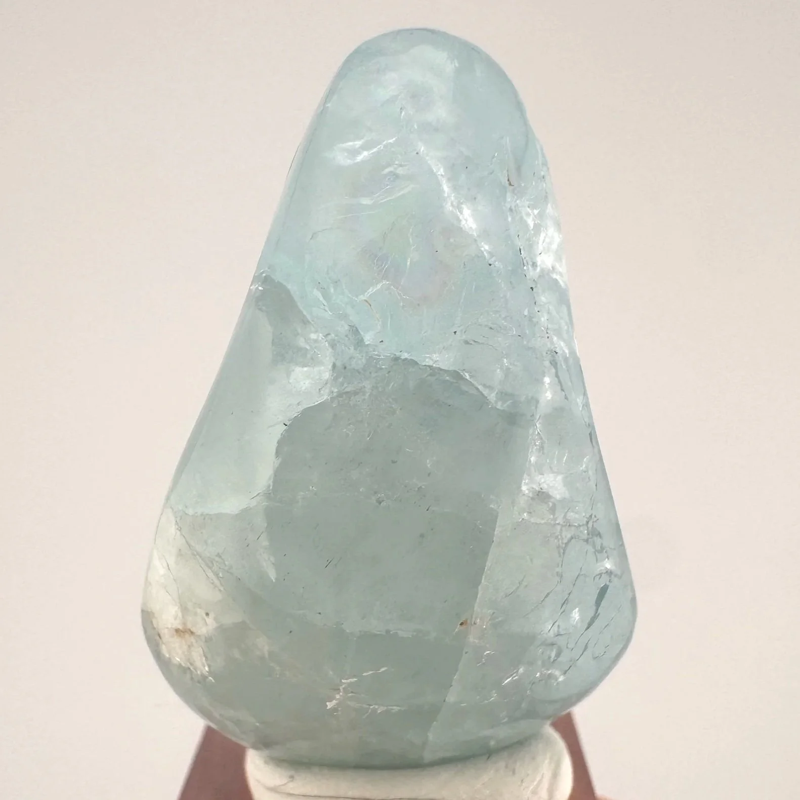 Leandro de Souza Aquamarine Mother Mary holding Baby Jesus Palm