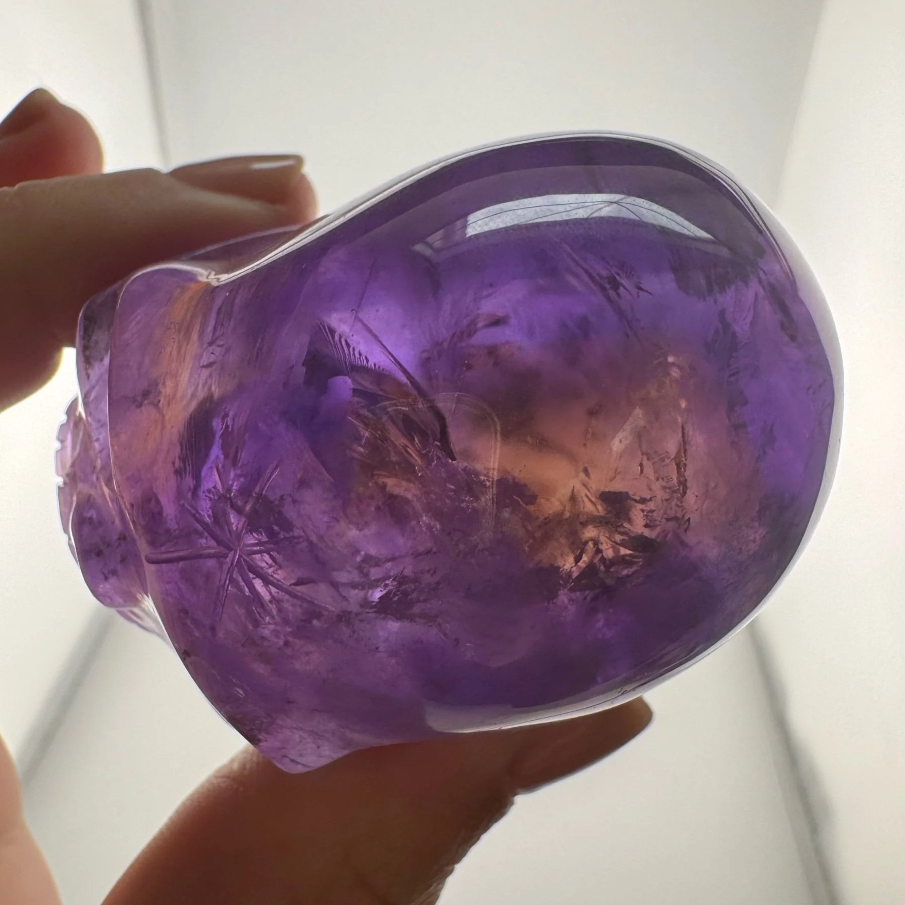 Leandro de Souza Amethyst with Citrine Skull
