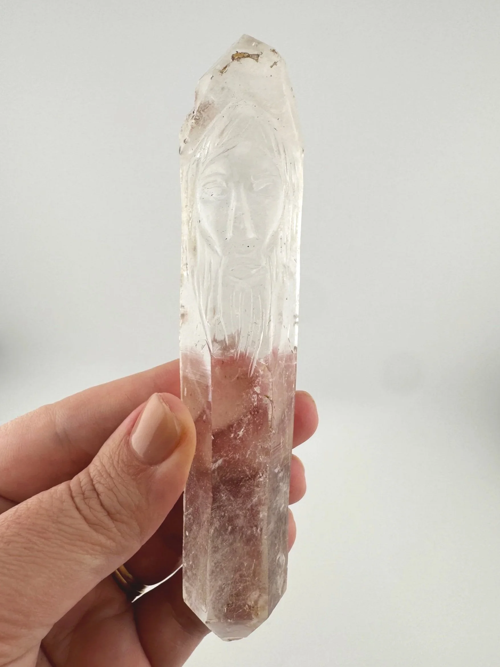 Leandro de Souza Cathedral Quartz Jesus Wand