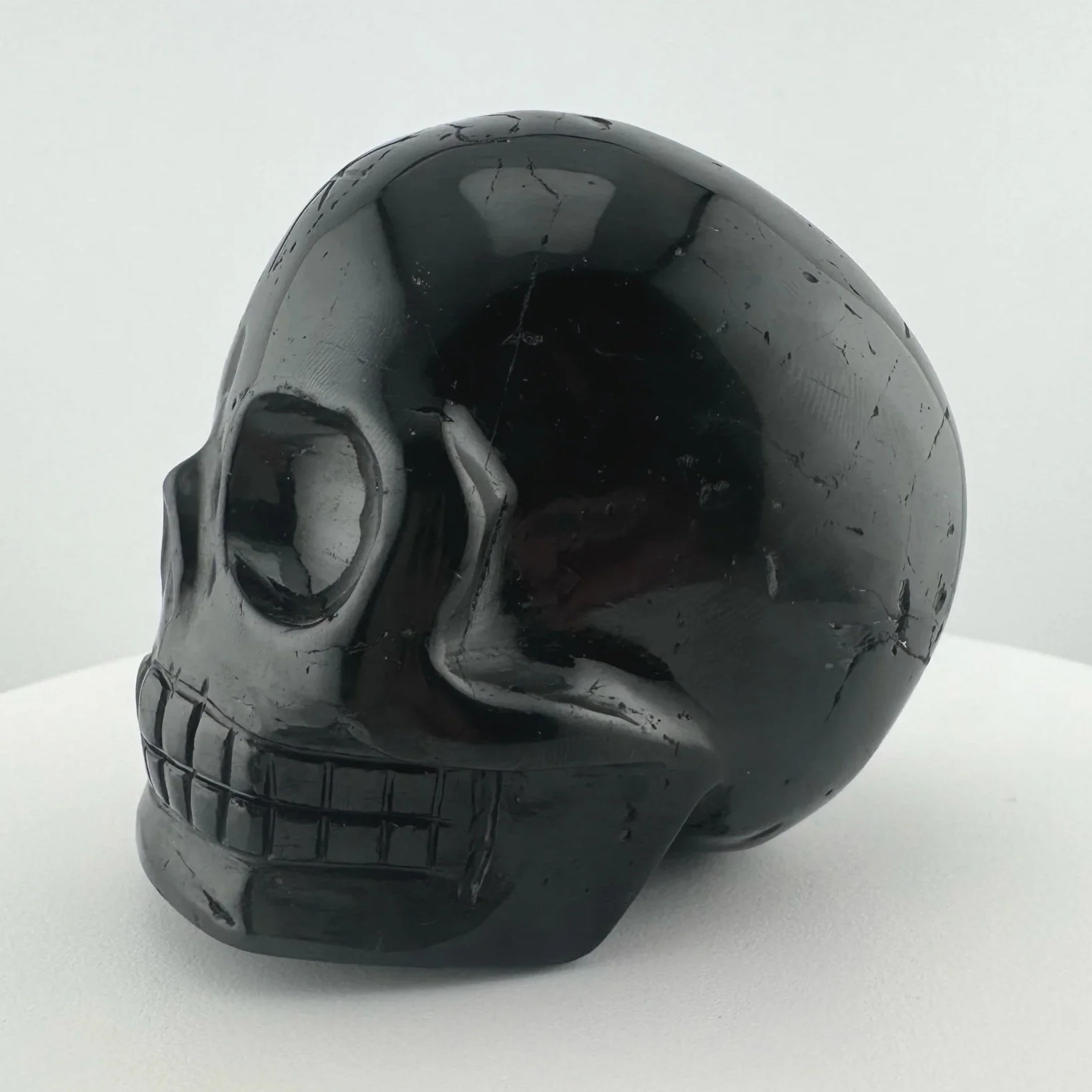 Leandro de Souza Black Tourmaline Skull