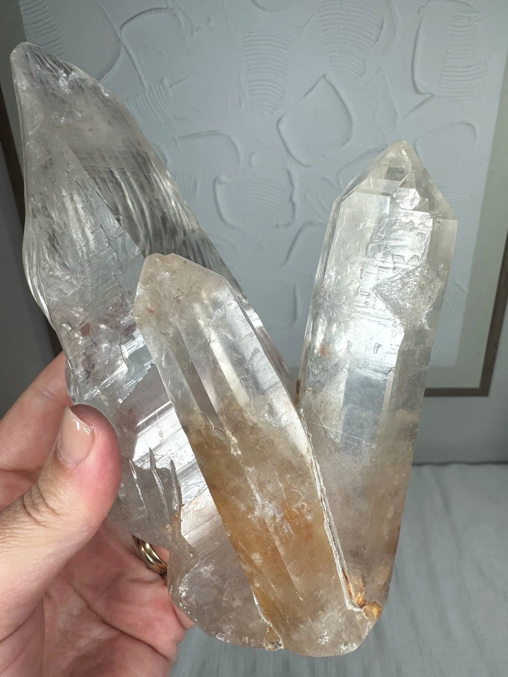 Leandro de Souza Cathedral Quartz Jesus Wand