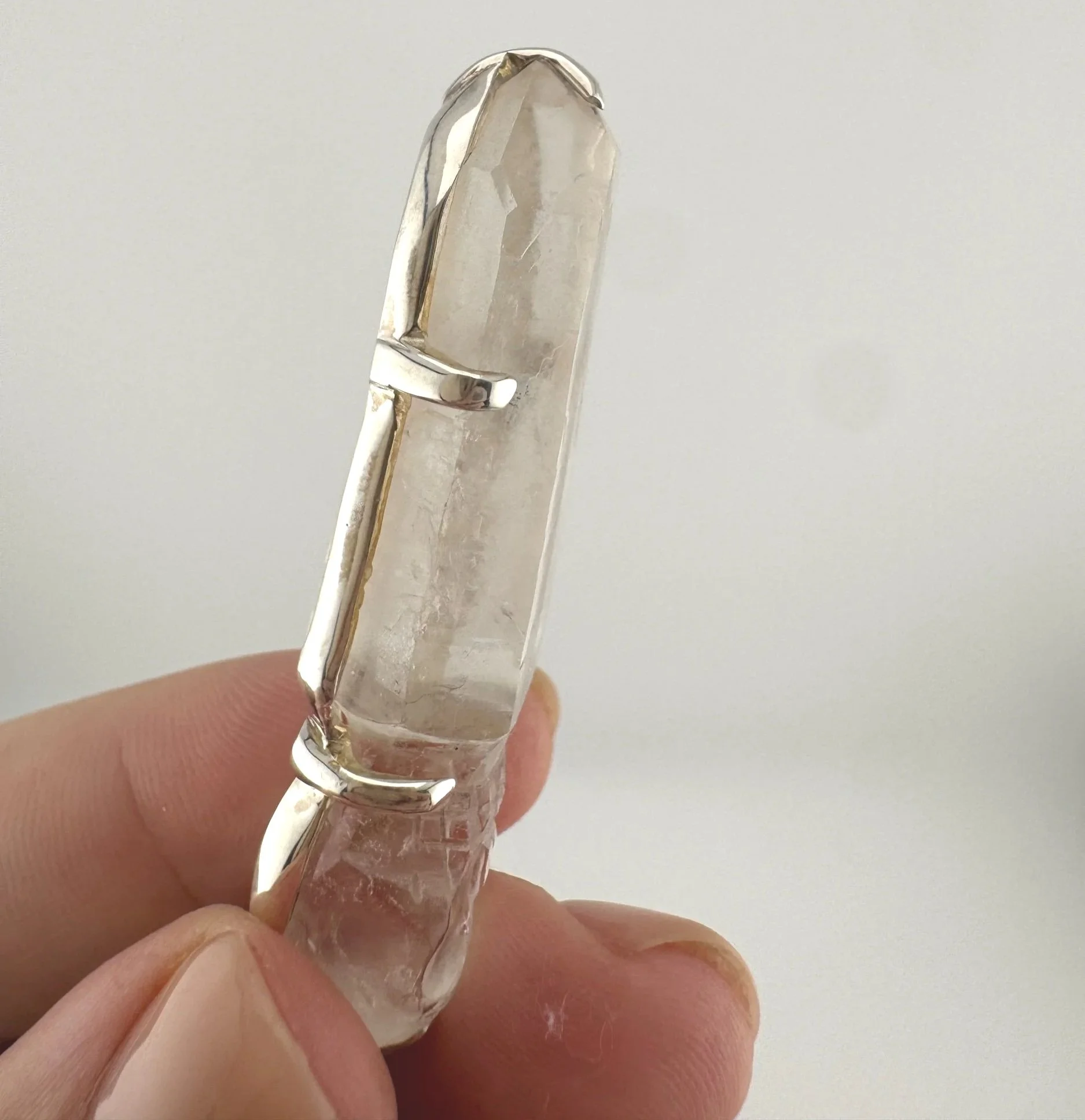 Leandro de Souza Cathedral Quartz Skull Pendant