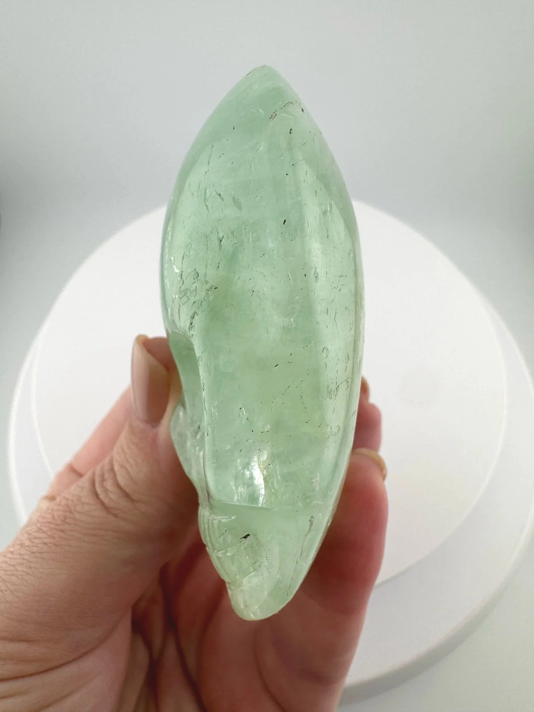 Leandro de Souza Aquamarine with Heliodor Magical Child Palm Skull