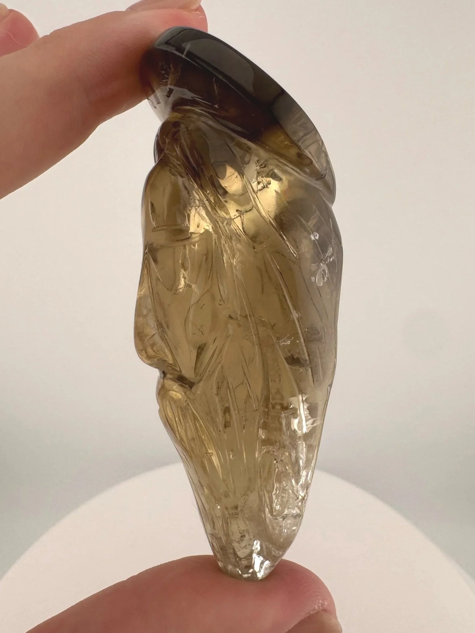 Leandro de Souza Smoky Citrine Jesus Carving
