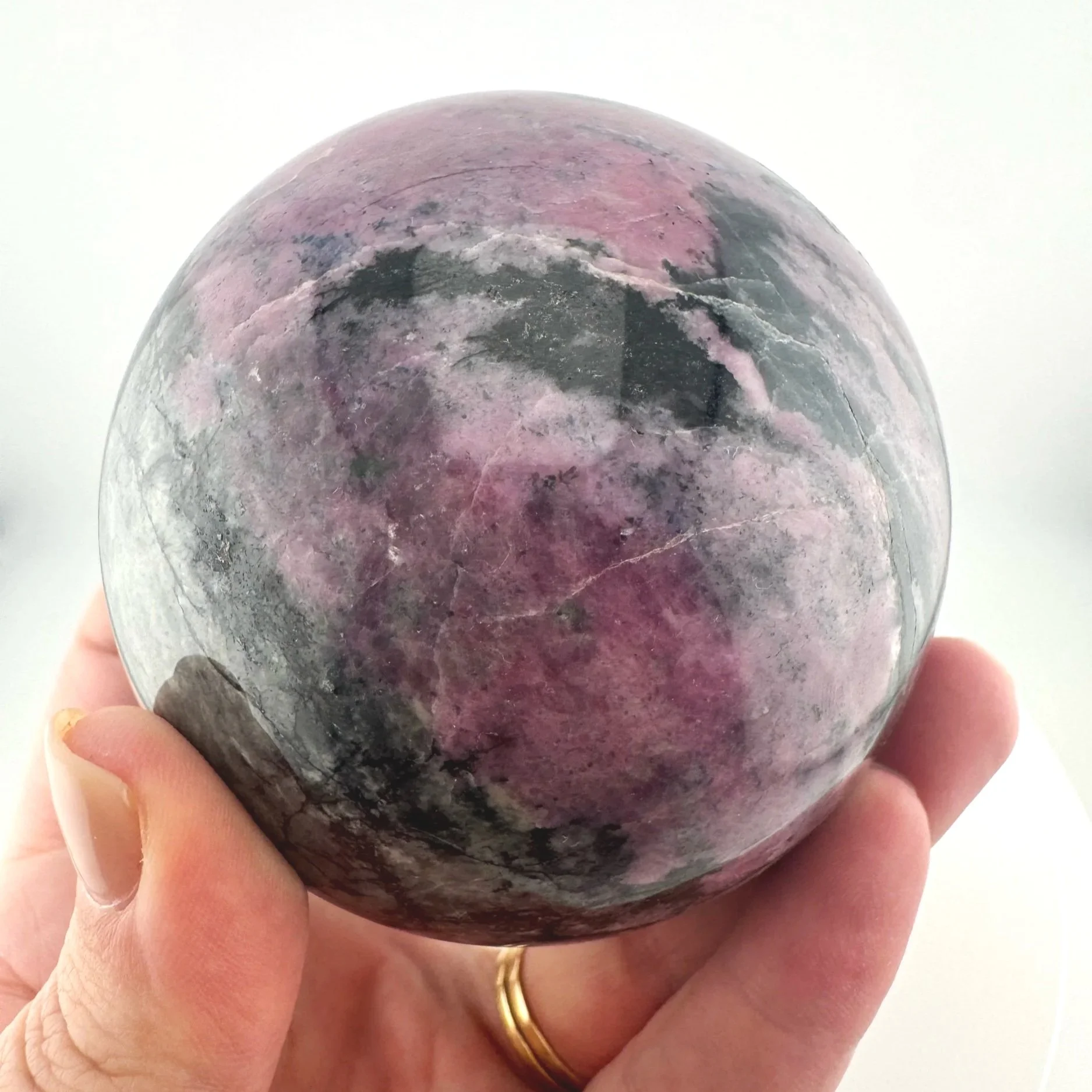 Leandro de Souza Rhodonite Sphere