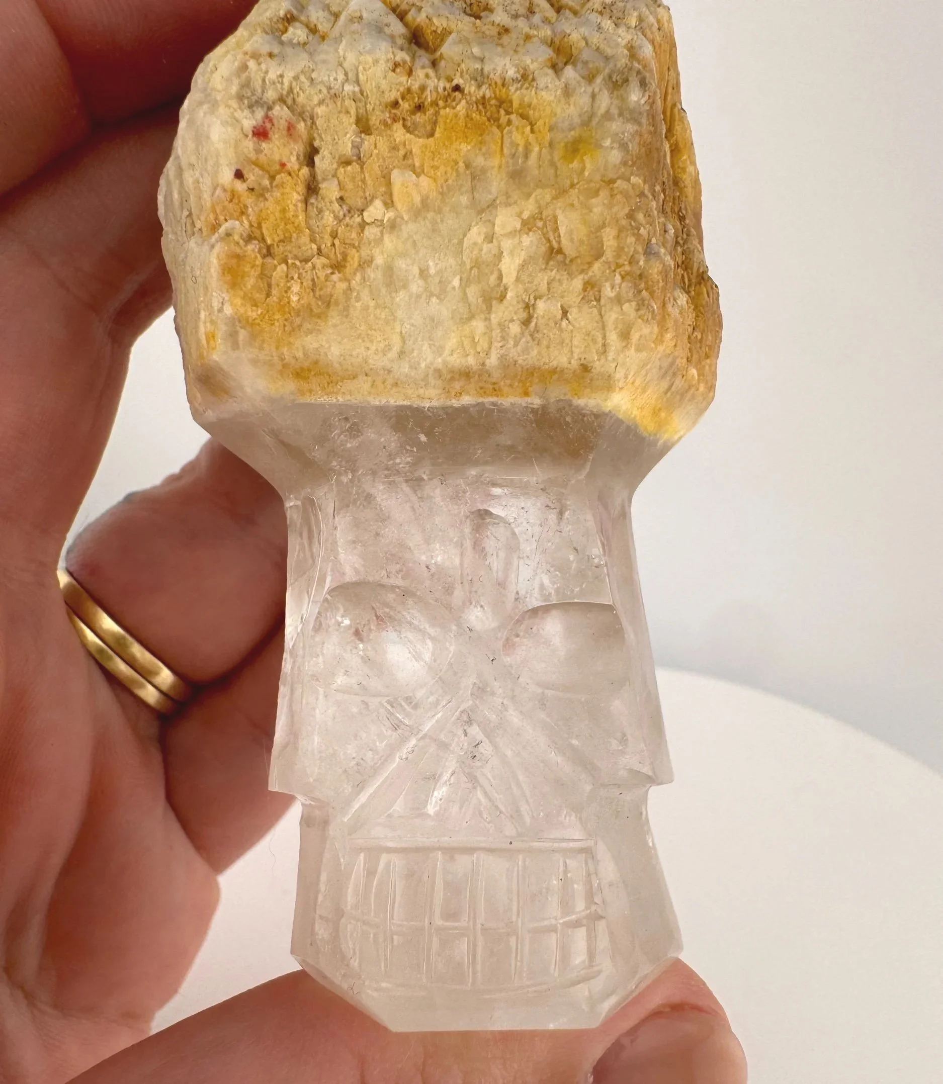 Igor de Souza Candle Quartz Shaman Skull