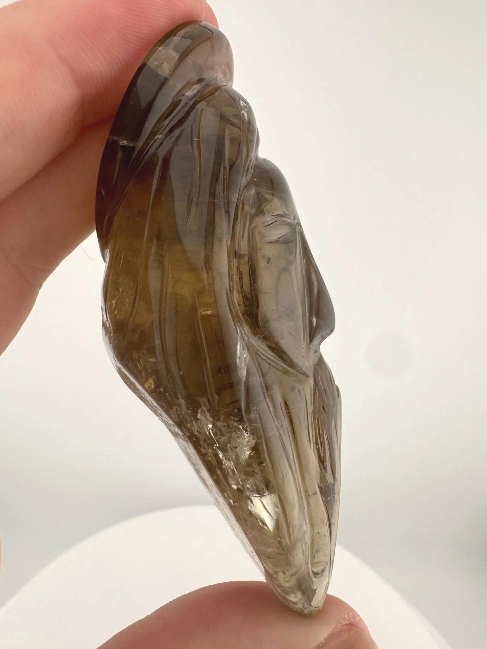 Leandro de Souza Smoky Citrine Jesus Carving